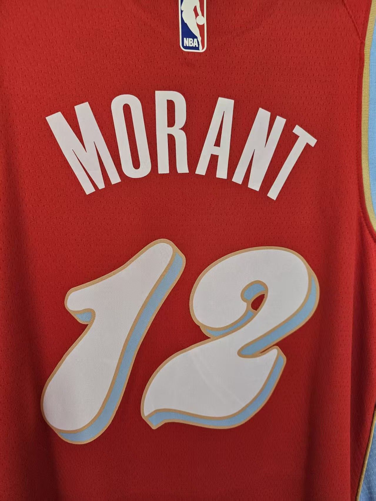 NBA Memphis Grizzlies 12 Ja Morant Jersey Red Size US XL / EU 56 / 4 - 4 Thumbnail
