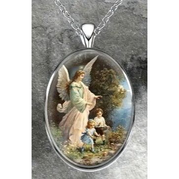 Handmade Guardian Angel Protect Children Necklace New Heaven Faith Lo Size ONE SIZE - 1 Thumbnail