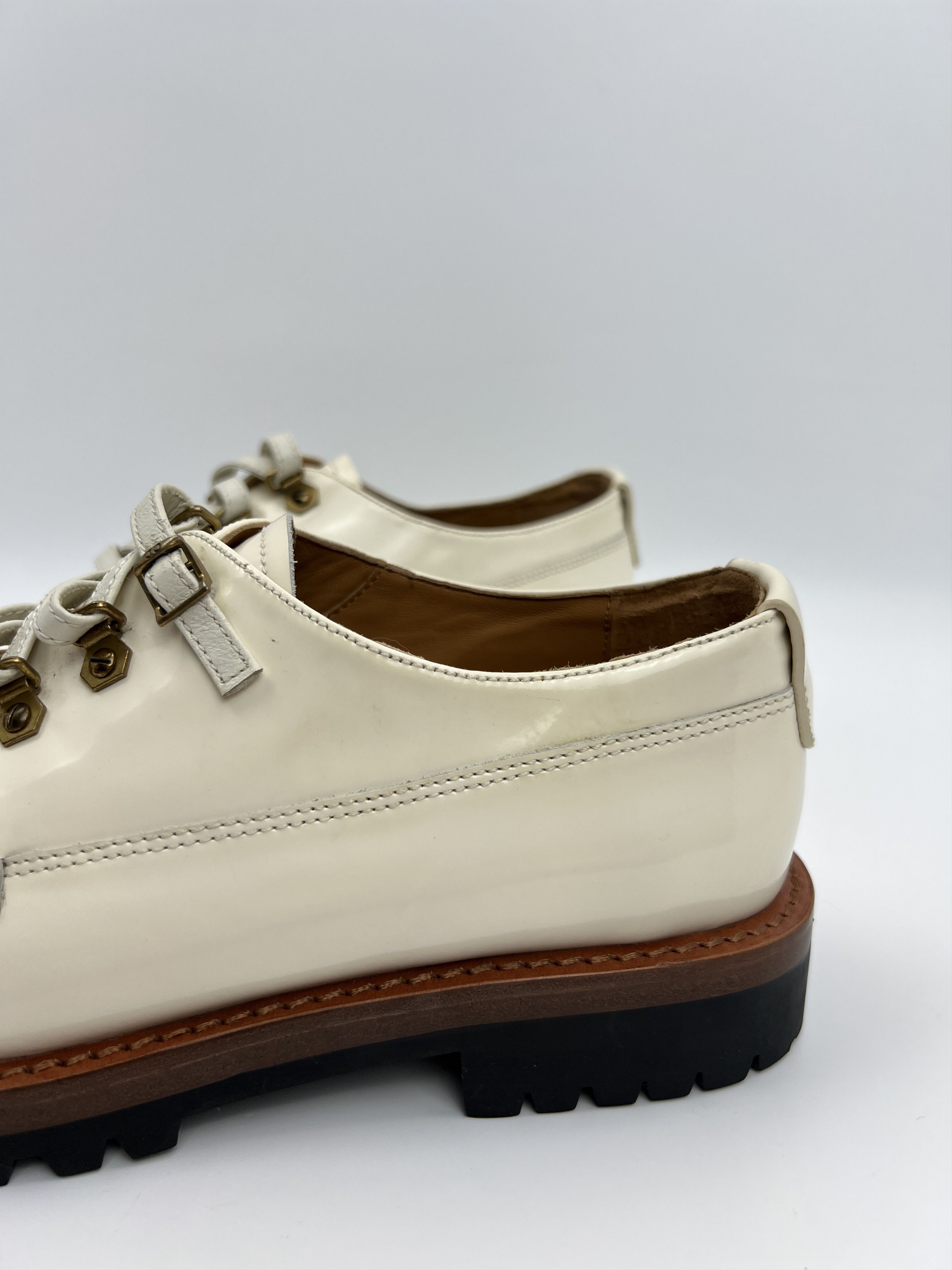 Dior Vintage Christian Dior Heavy Chunky Brogues Patent Leather Size US 9 / IT 39 - 13 Thumbnail