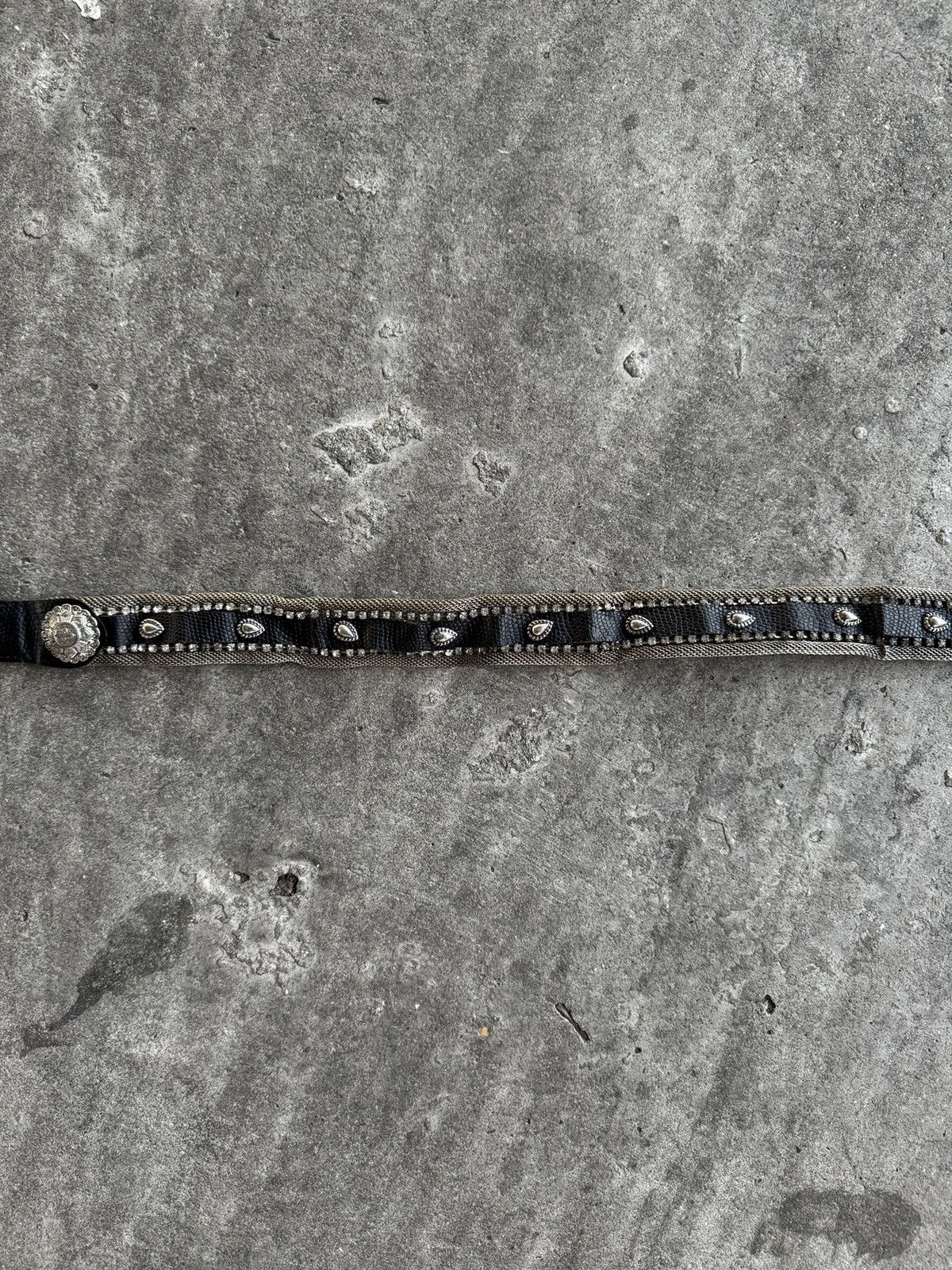Japanese Brand Vintage Studded Leather Belt Size ONE SIZE - 9 Thumbnail
