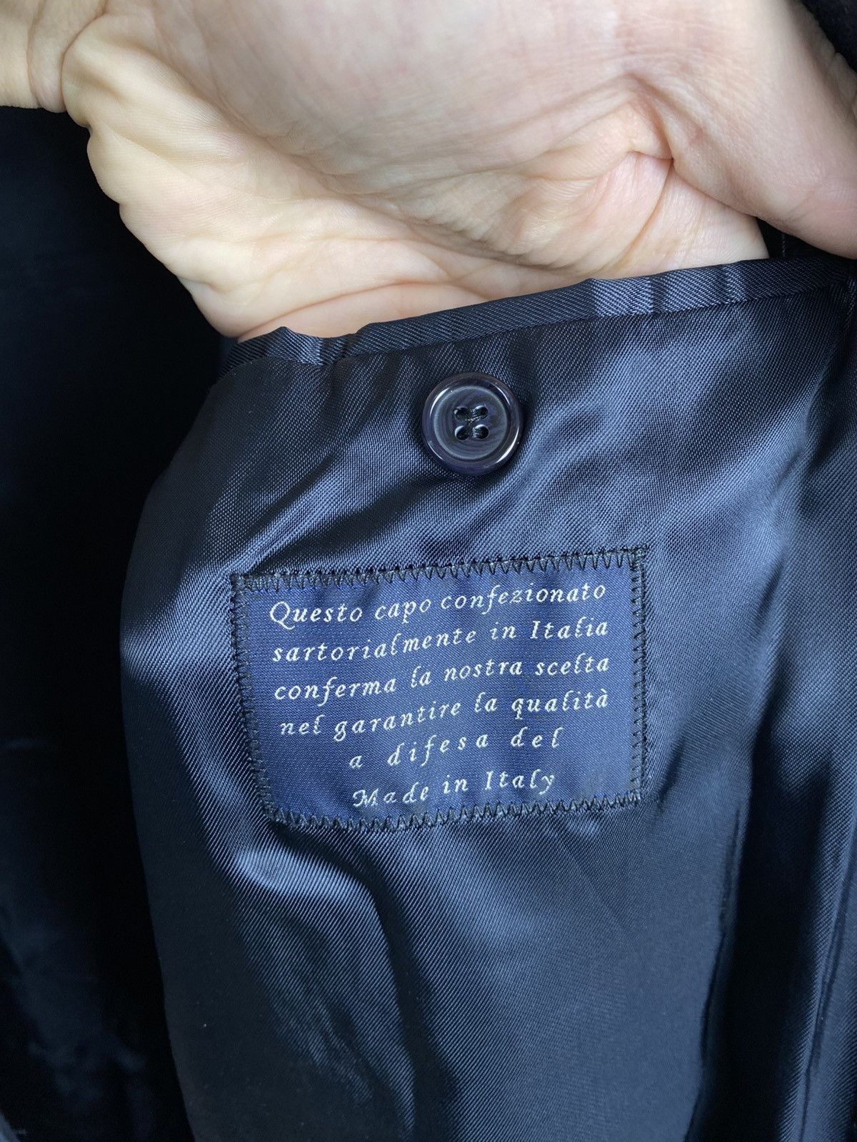 Other Angelico Collezione Lana Wool Roma Coat Blue size 48 Size US S / EU 44-46 / 1 - 10 Thumbnail