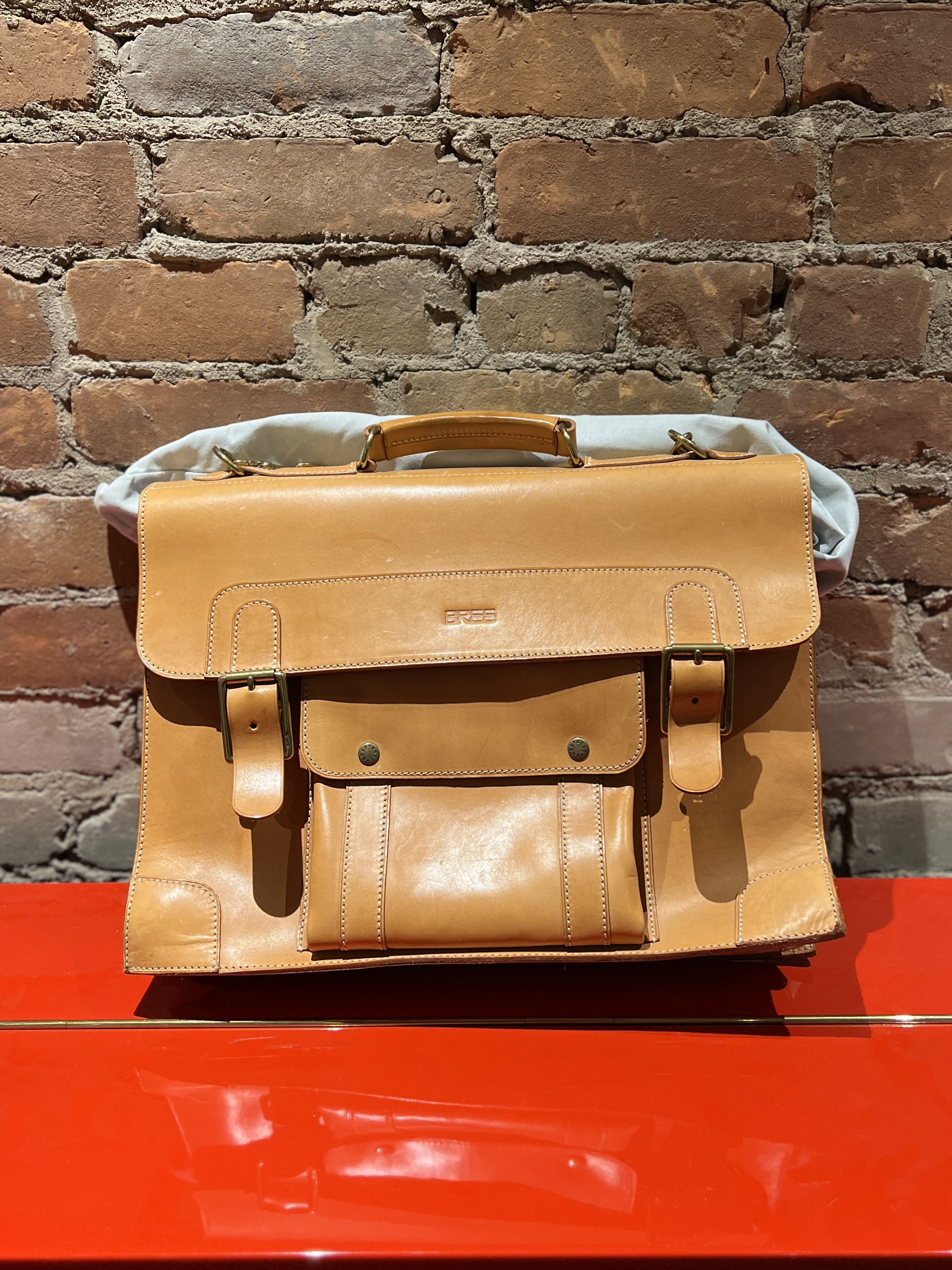 BREE BREE Natur Collection Leather Briefcase – Vegetable Tanned Size ONE SIZE - 1 Thumbnail