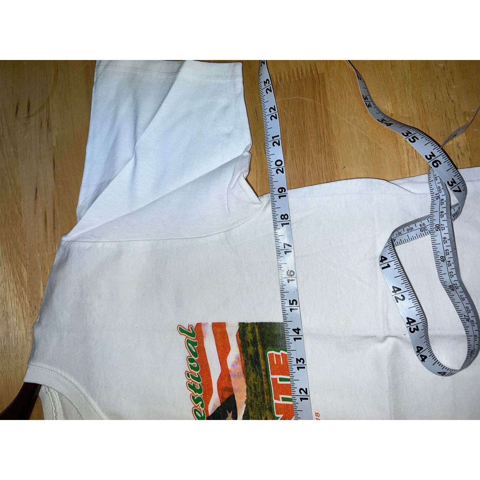 Vintage Primer Festival Shirt Del Dia Del Migrante White Tee Medium Size US M / EU 48-50 / 2 - 7 Thumbnail