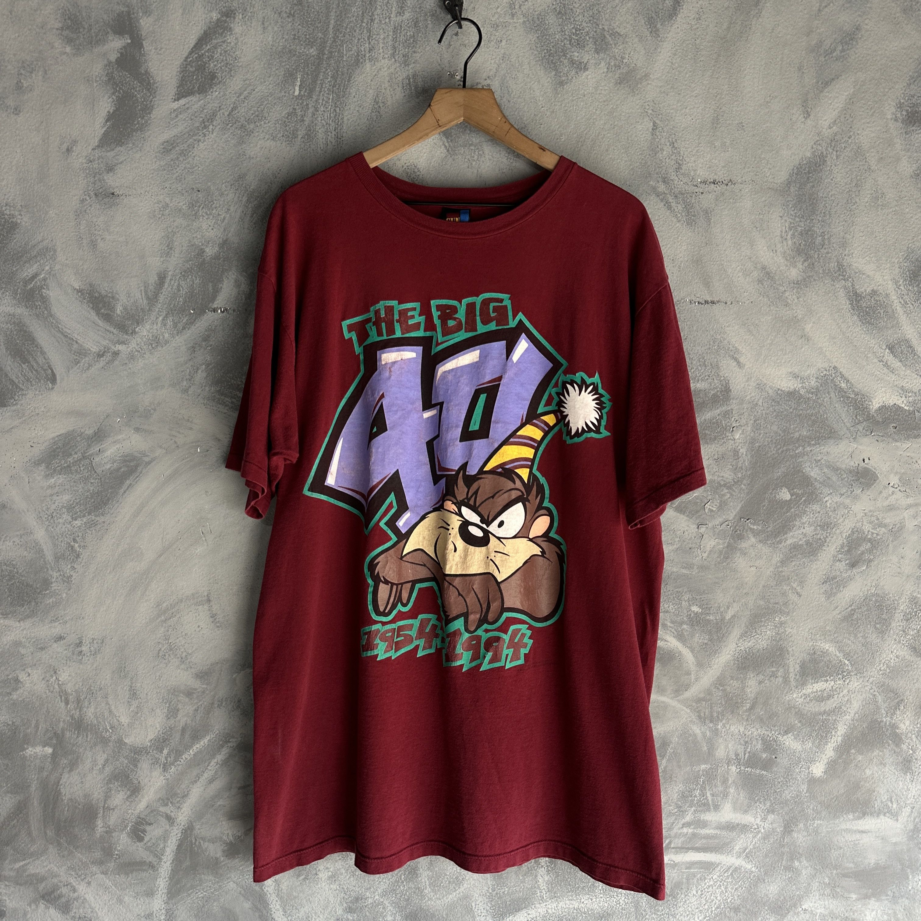 Other Vtg Taz T Shirt Mens The big 40 Looney Tunes Warner Bros Size US XL / EU 56 / 4 - 1 Thumbnail