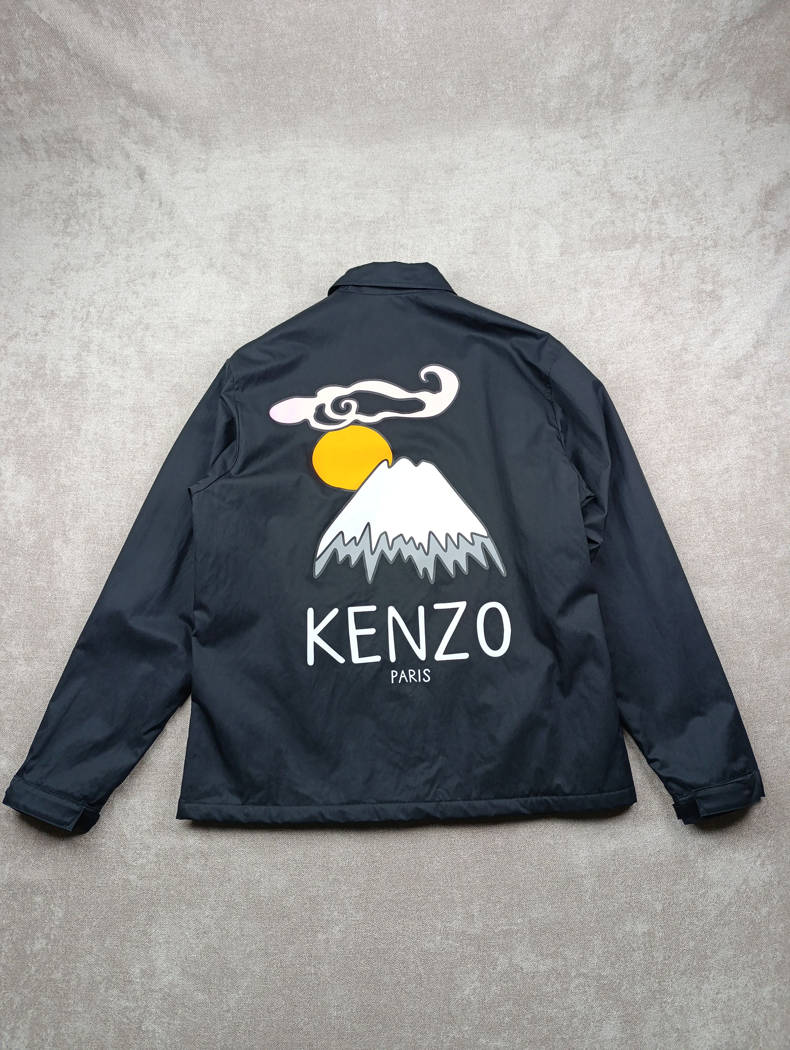 Kenzo Kenzo Paris Japan Coach Jacket, Mount Fuji, Eiffel Tower Size US S / EU 44-46 / 1 - 1 Thumbnail