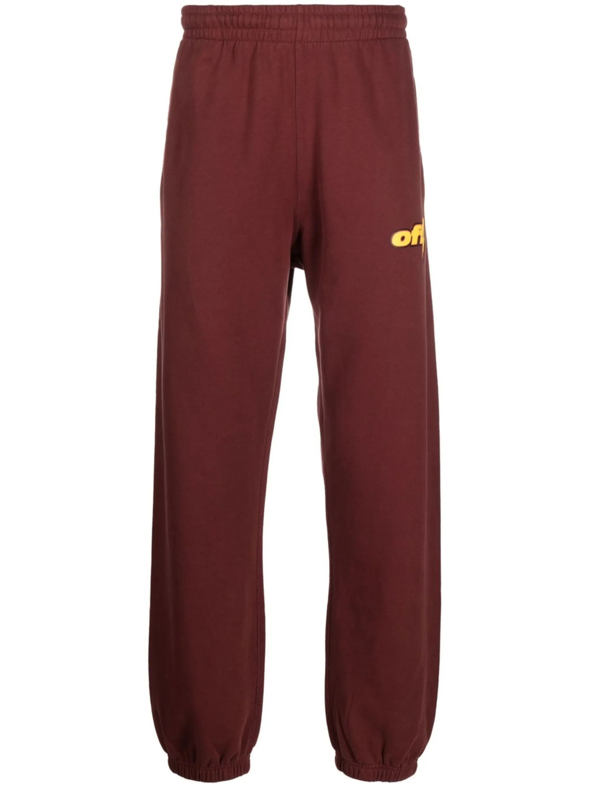 Off-White o1gr1nt0425 Thunder Stable Slim Sweatpants & Joggers Barolo Size US 34 / EU 50 - 1 Thumbnail