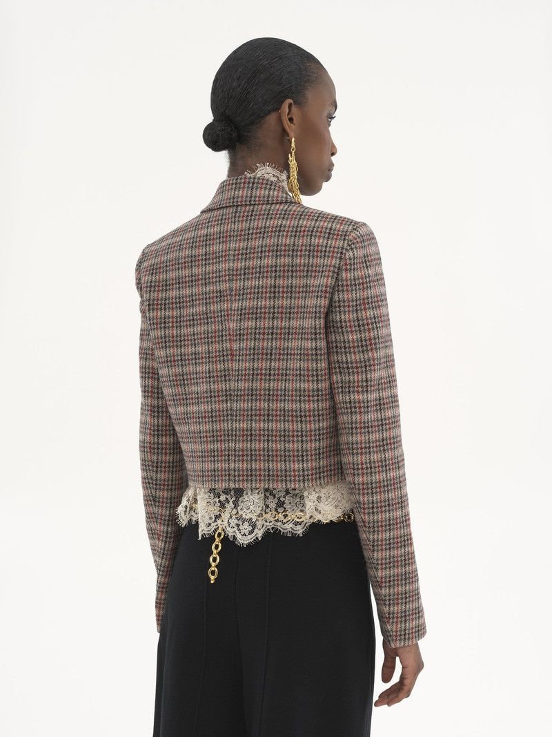 Chloe o1loc1c11125 Cropped Spencer Jacket in Multicolor Size M / US 6-8 / IT 42-44 - 4 Thumbnail