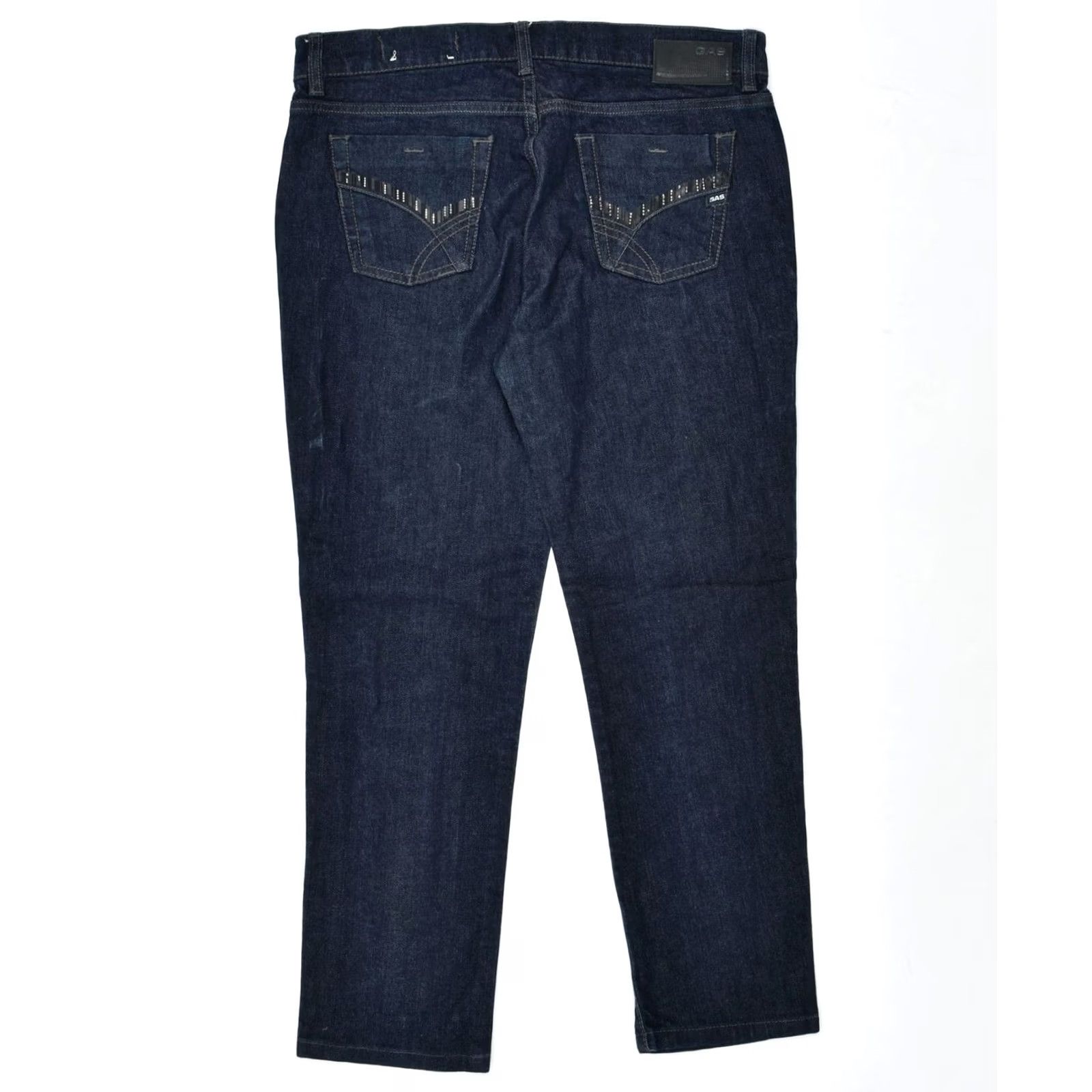 GAS Gas Womens Capri Jeans W29 L26 Navy Blue Cotton Jeans Size 29" - 2 Thumbnail