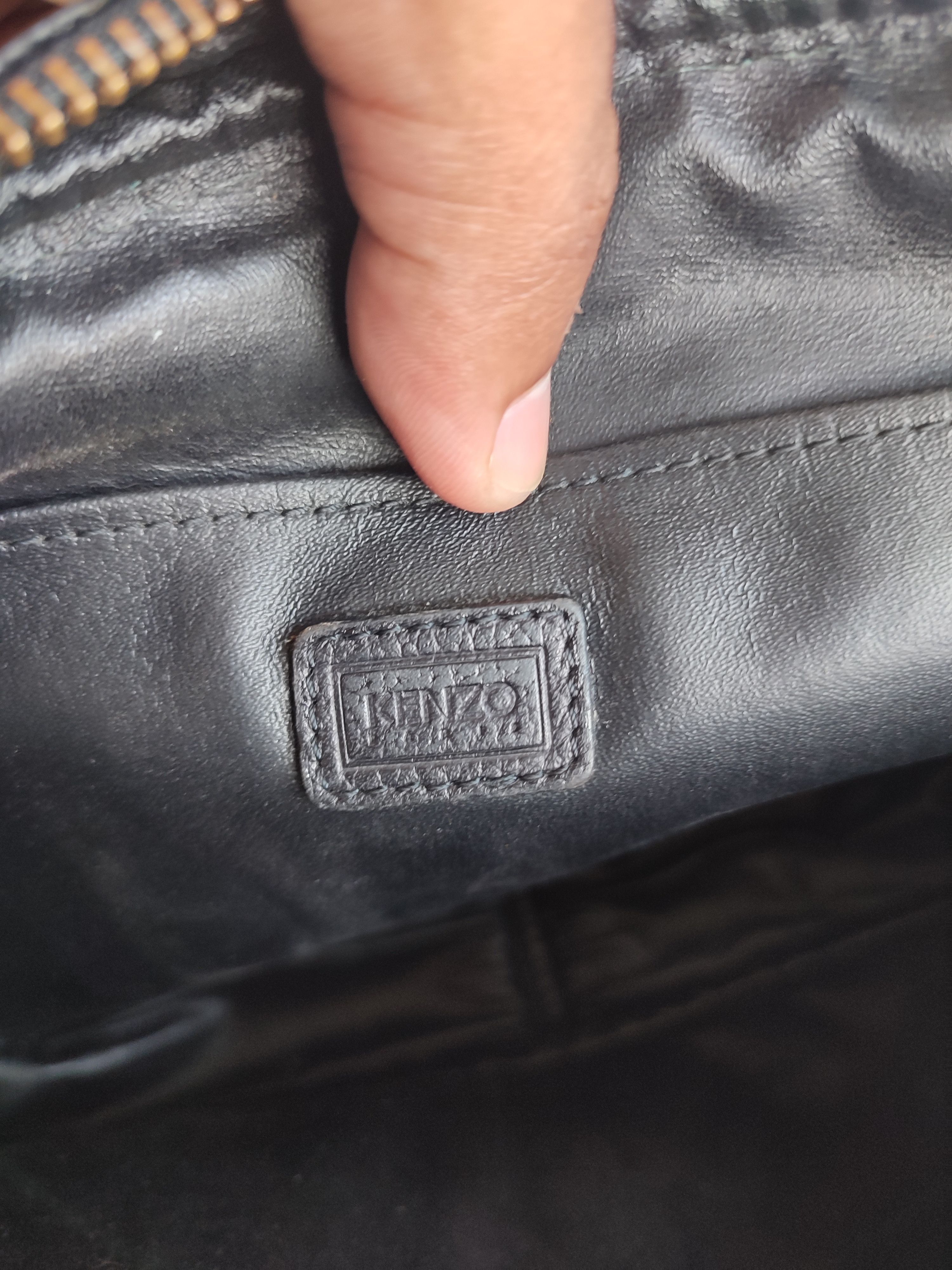 Kenzo AUTHENTIC KENZO BLACK LEATHER CLUTCH BAG Size ONE SIZE - 2 Thumbnail