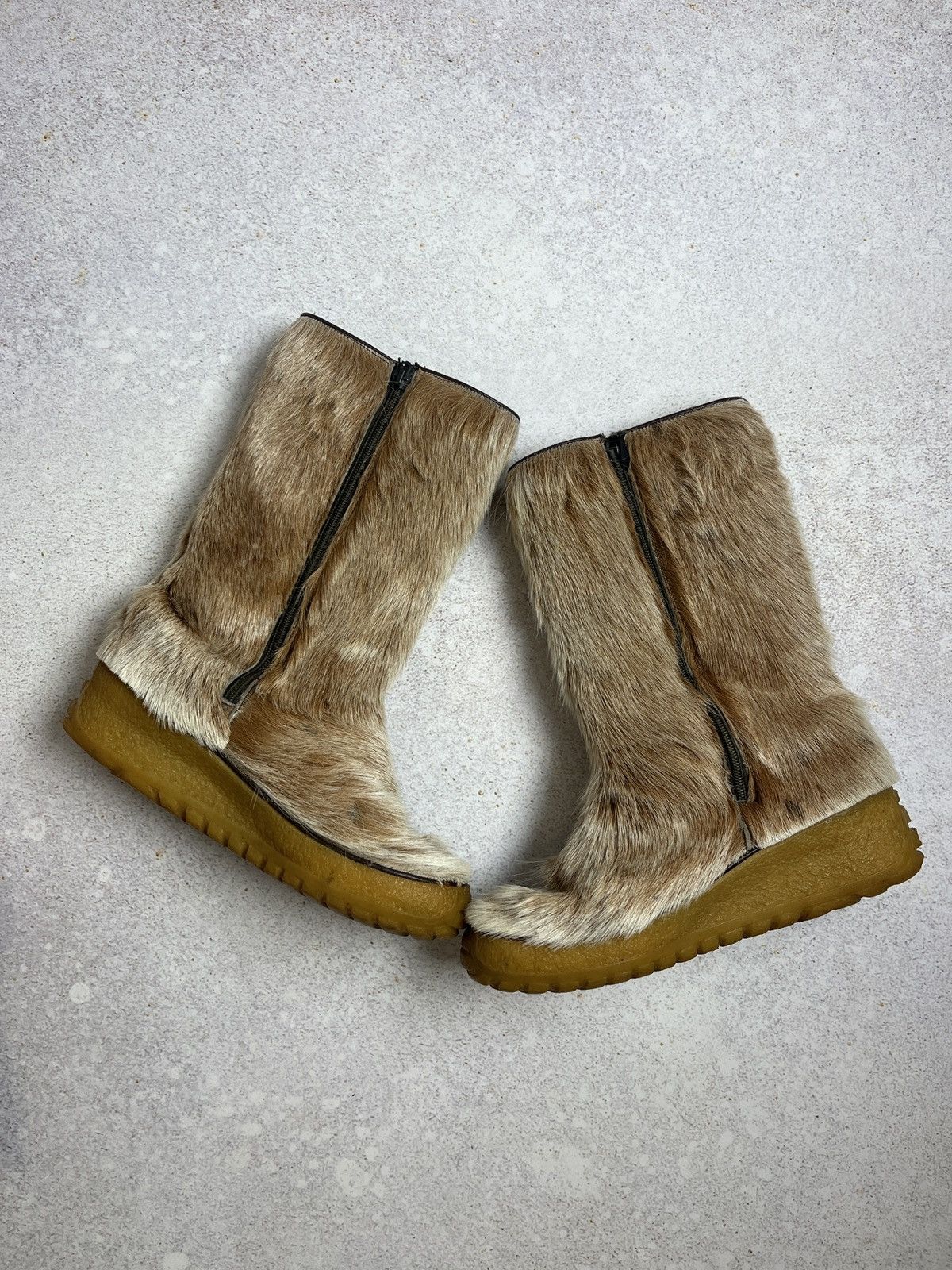 Hysteric Glamour DDP Arktis Style Faux Fur Winter Boots Beige Style Y2K Size US 9 / IT 39 - 2 Thumbnail