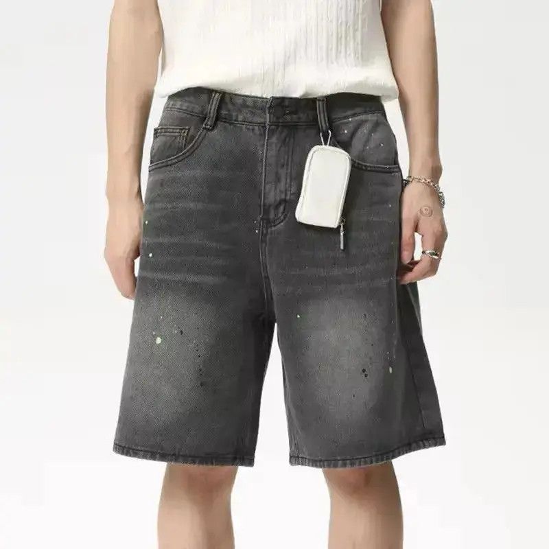 Japanese Brand Design Loose Wide Leg Straight Washed Shorts Jorts Size US 32 / EU 48 - 3 Thumbnail