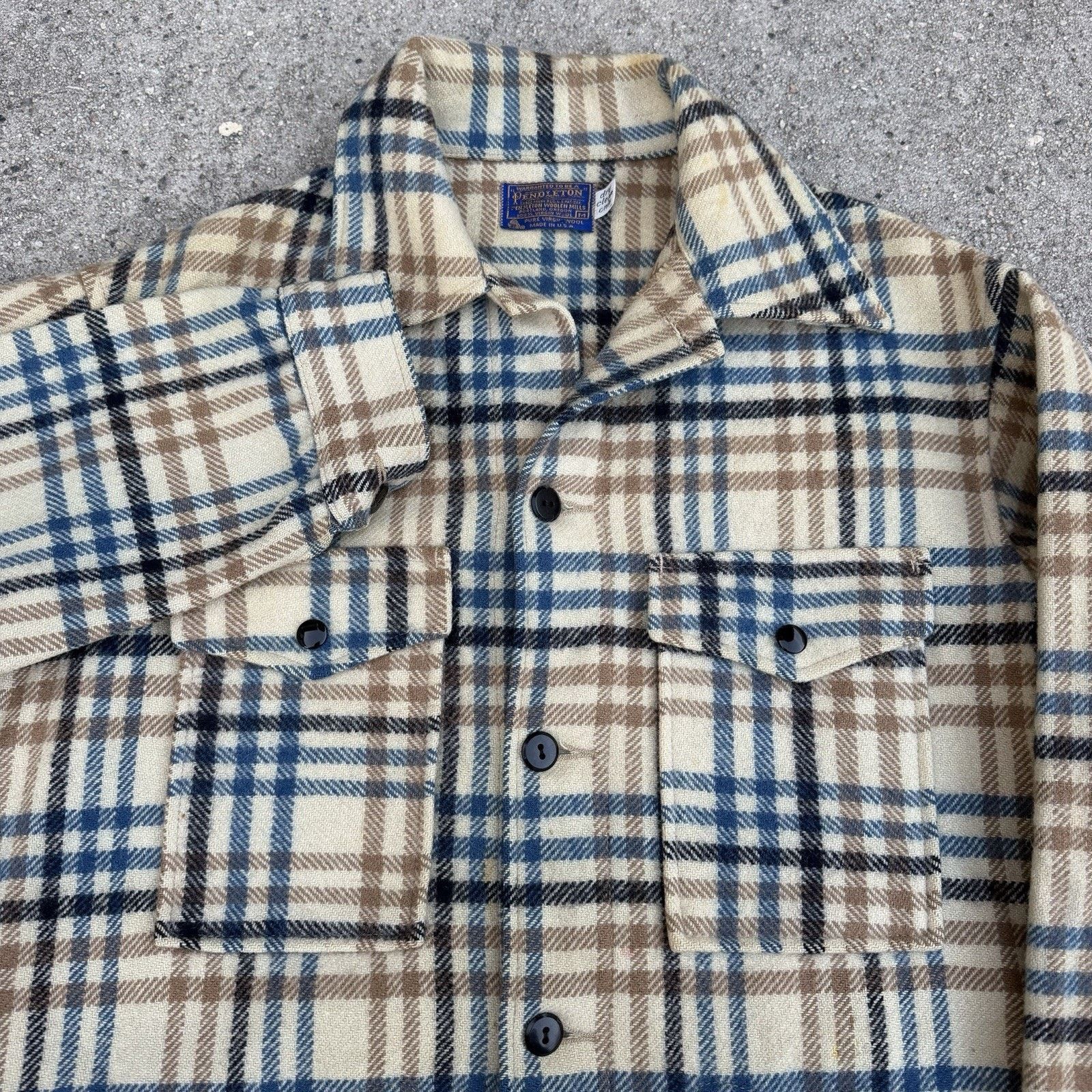 Pendleton × Vintage Vintage 60s Pendleton Wool Hunting Cruiser Mackinaw Jacket Size US M / EU 48-50 / 2 - 2 Thumbnail