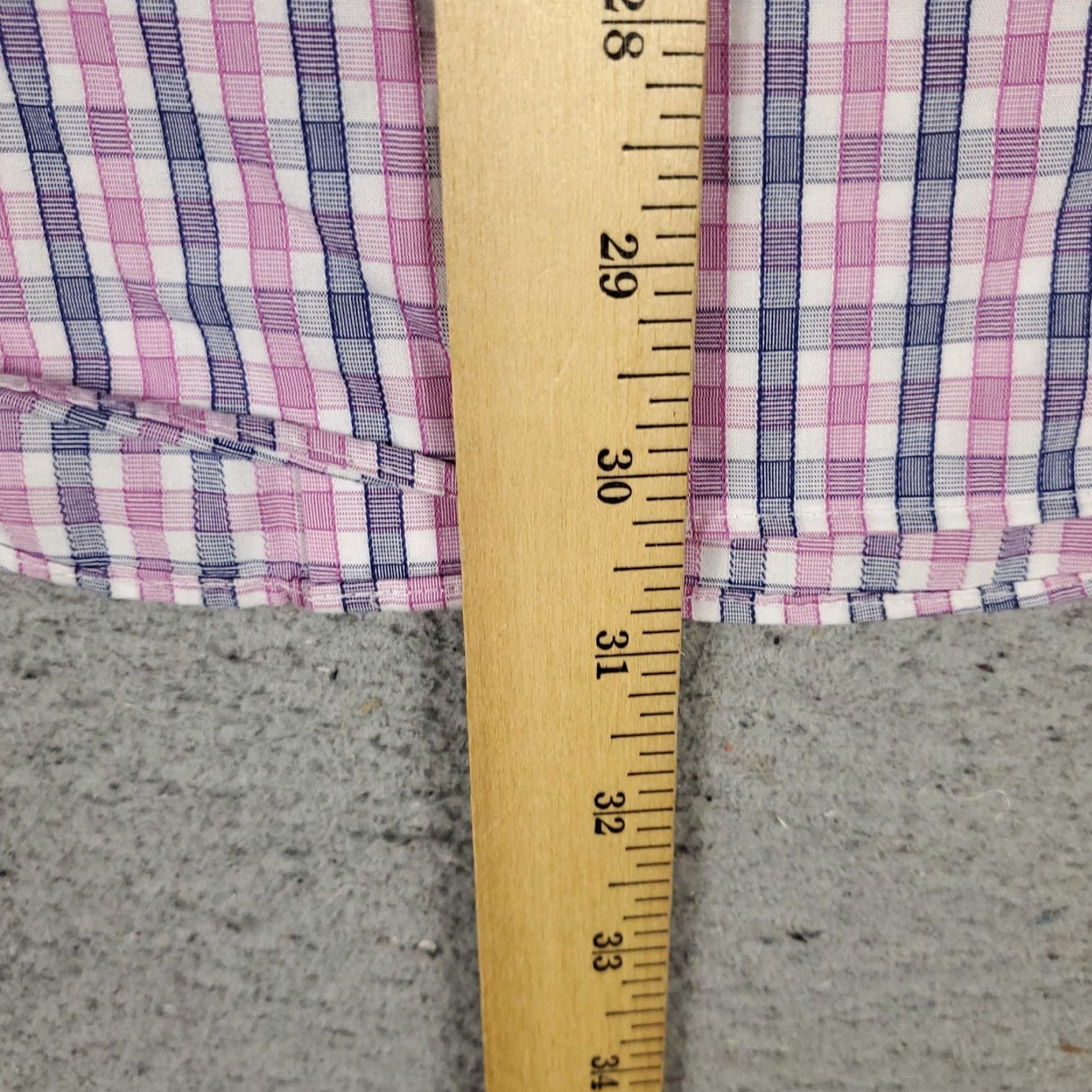 UNTUCKit UNTUCKit Shirt Mens LT Big & Tall Pink Blue Check Slim Fit Wrinkle Free Size US L / EU 52-54 / 3 - 4 Thumbnail