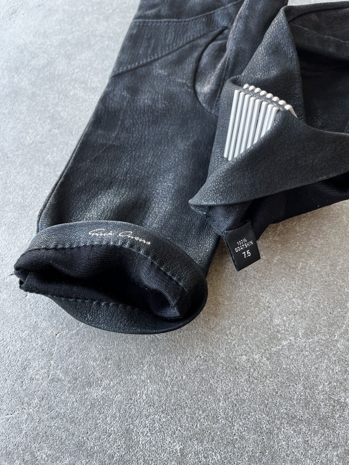 Rick Owens Rick Owens Goatskin Leather Gloves (unisex) Size ONE SIZE - 8 Thumbnail