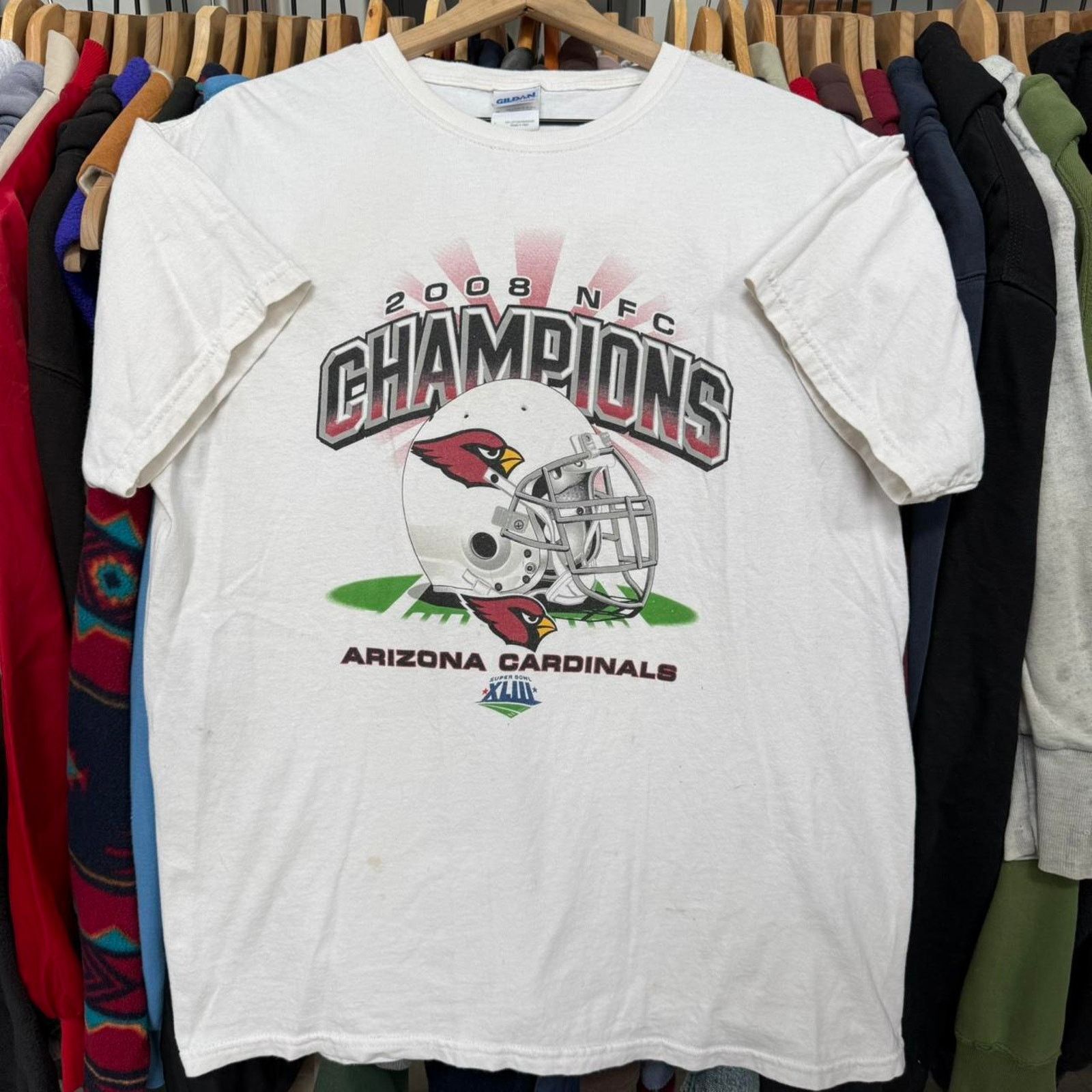 Gildan Vintage 2008 NFC Champions Cardinals T-Shirt Distressed Size US L / EU 52-54 / 3 - 1 Thumbnail