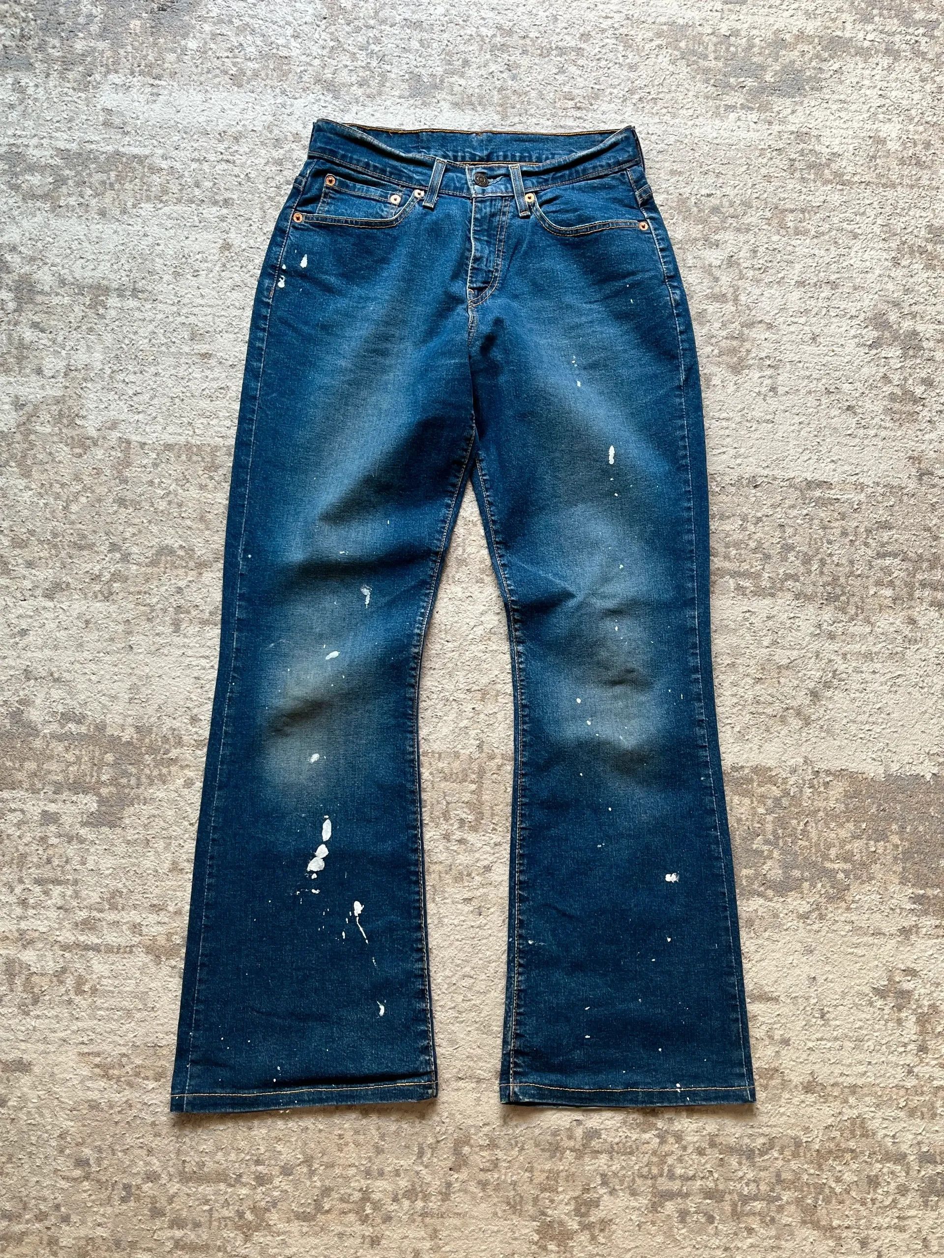 Levi's Levi’s 584 07 Flared Denim Women’s 2004 Y2K Rare Paint Size 28" / US 6 / IT 42 - 7 Thumbnail