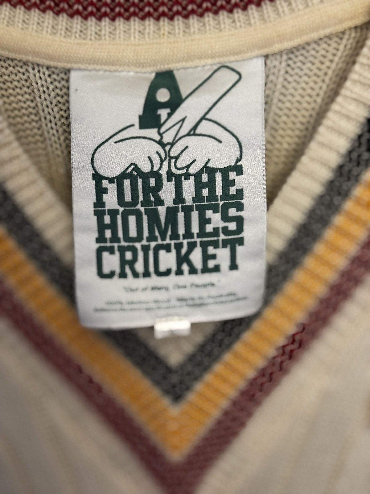 Other For the Homies Cricket Vest Cream, Green, Yellow, Red stripe Size US L / EU 52-54 / 3 - 4 Thumbnail