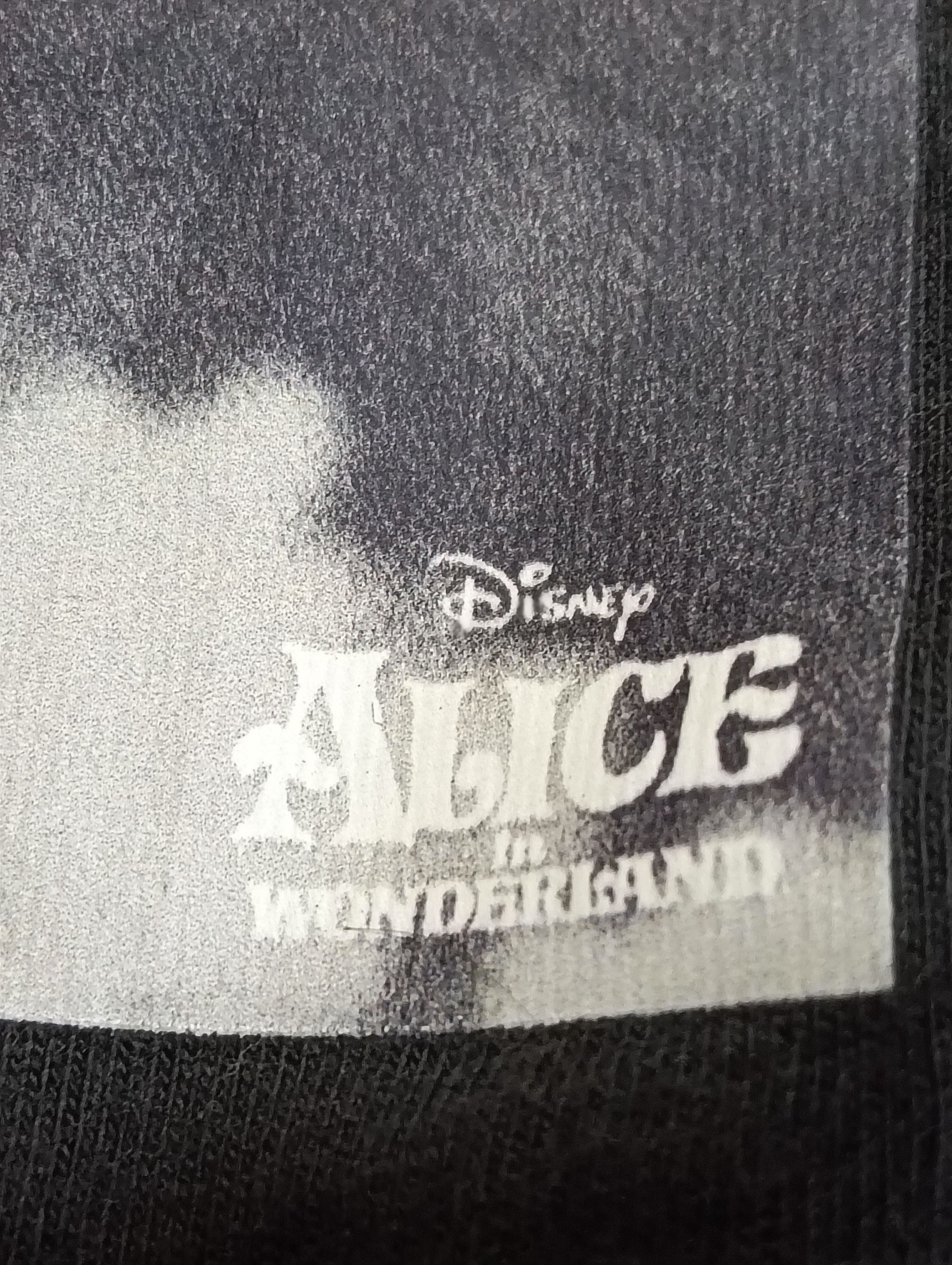 Cartoon Network Disney Alice in wonderland iron on print . Size US M / EU 48-50 / 2 - 3 Thumbnail
