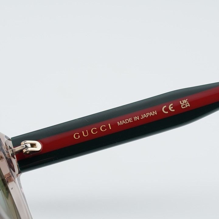 Gucci Gucci GG1991S 003 Sunglasses Shiny Transparent Brown Square Size ONE SIZE - 8 Thumbnail