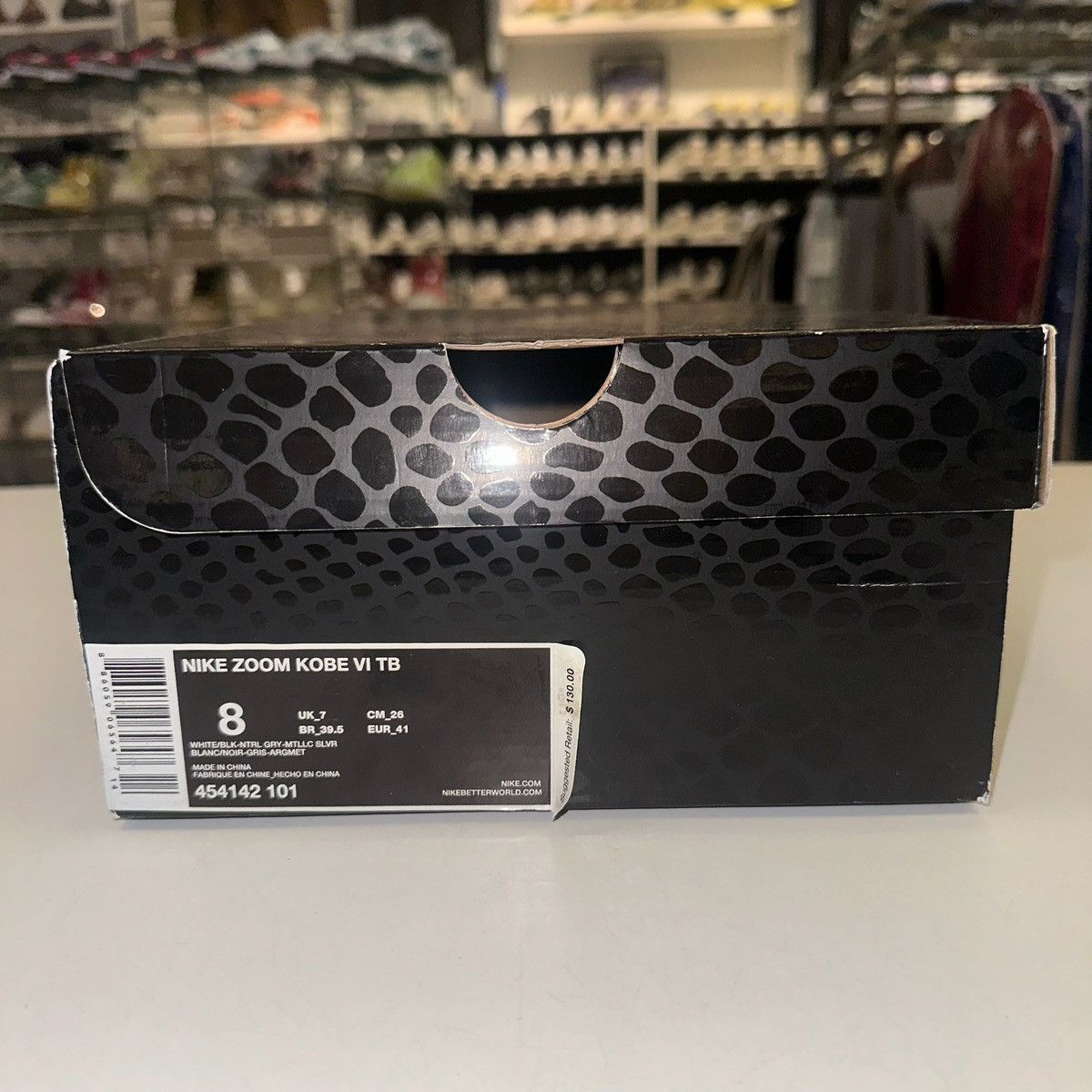 Nike Size 8 - White Black Kobe 6 - 454142-101 Size US 8 / EU 41 - 7 Thumbnail