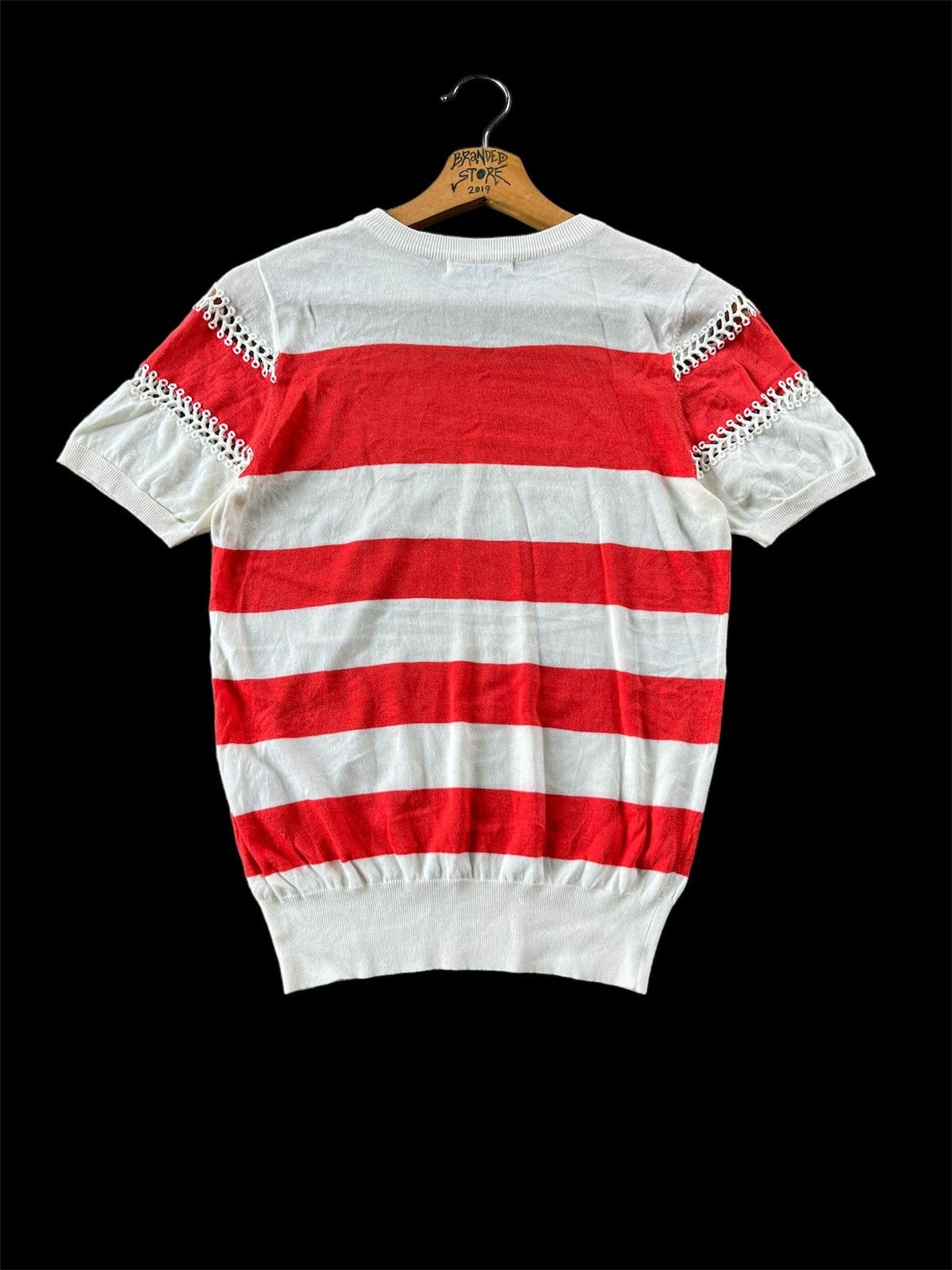 Issey Miyake × Japanese Brand × Tsumori Chisato 🔥Vintage Issey Miyake Tsumori Chisato Knitted Stripe Tee Size M / US 6-8 / IT 42-44 - 2 Thumbnail