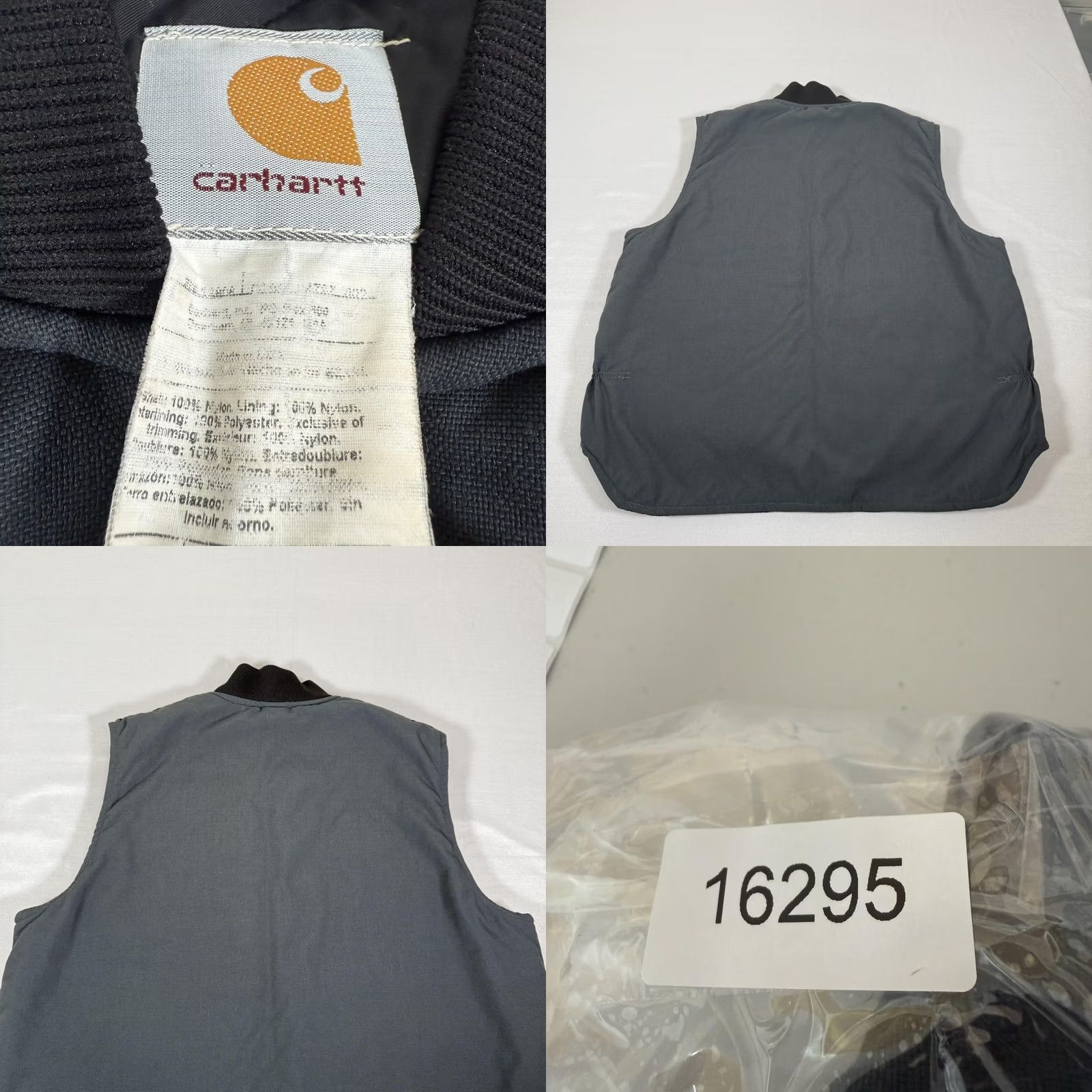 Carhartt Carhartt Vest Mens XL Gray Duck Canvas Quilted Insulated Zip Up Nylon J17 CHR Size US XL / EU 56 / 4 - 8 Thumbnail