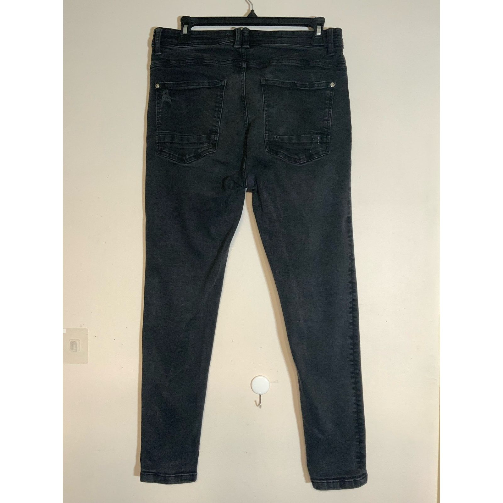 Zara Zara Skinny Black Women Jeans Pants Size 32 - USED Size 32" / US 10 / IT 46 - 2 Thumbnail