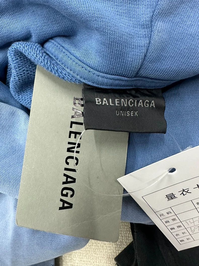 Balenciaga Balenciaga 23SS Smog Blue Tape TAPE Masking Paper Hoodie 25 Size US XL / EU 56 / 4 - 5 Thumbnail