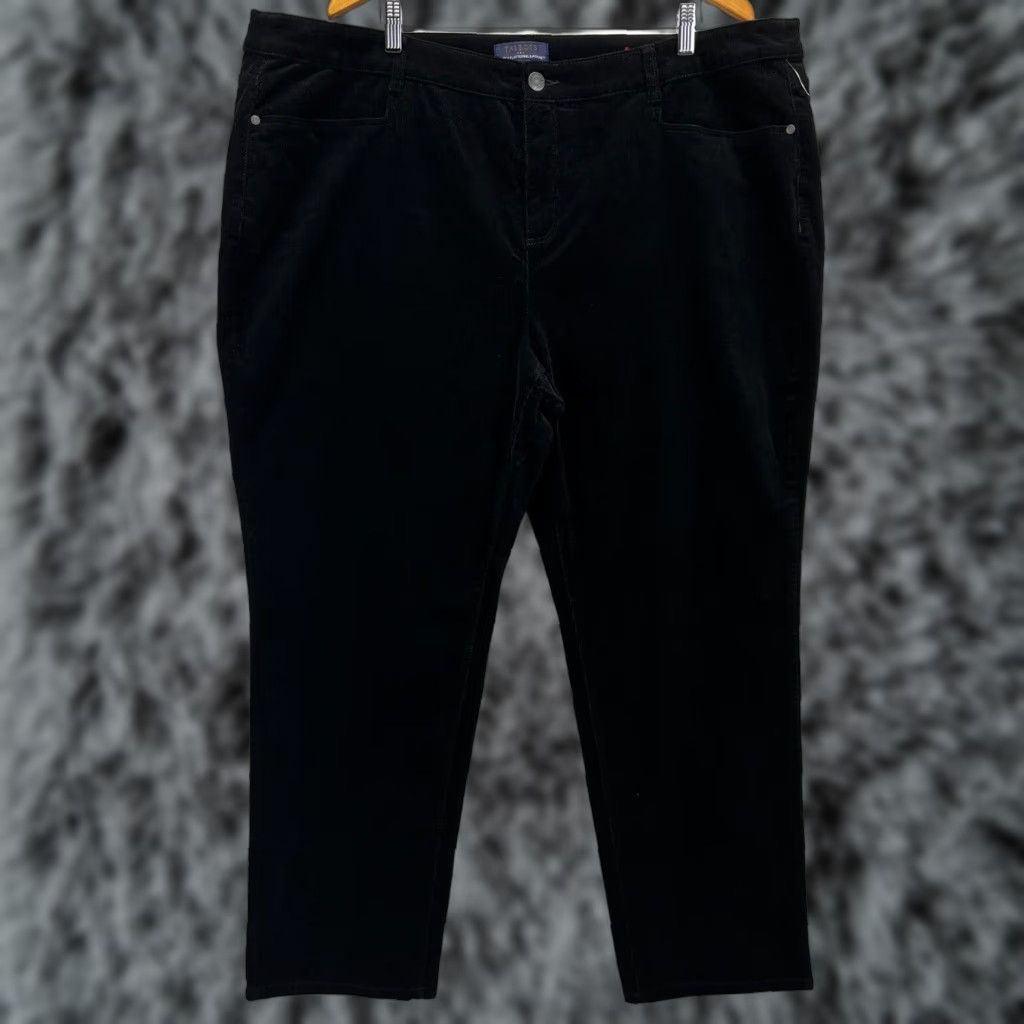 Talbots Talbots Plus Size 24W Black Corduroy Pants 5-Pocket Womens Size 42" / US 20 - 1 Thumbnail