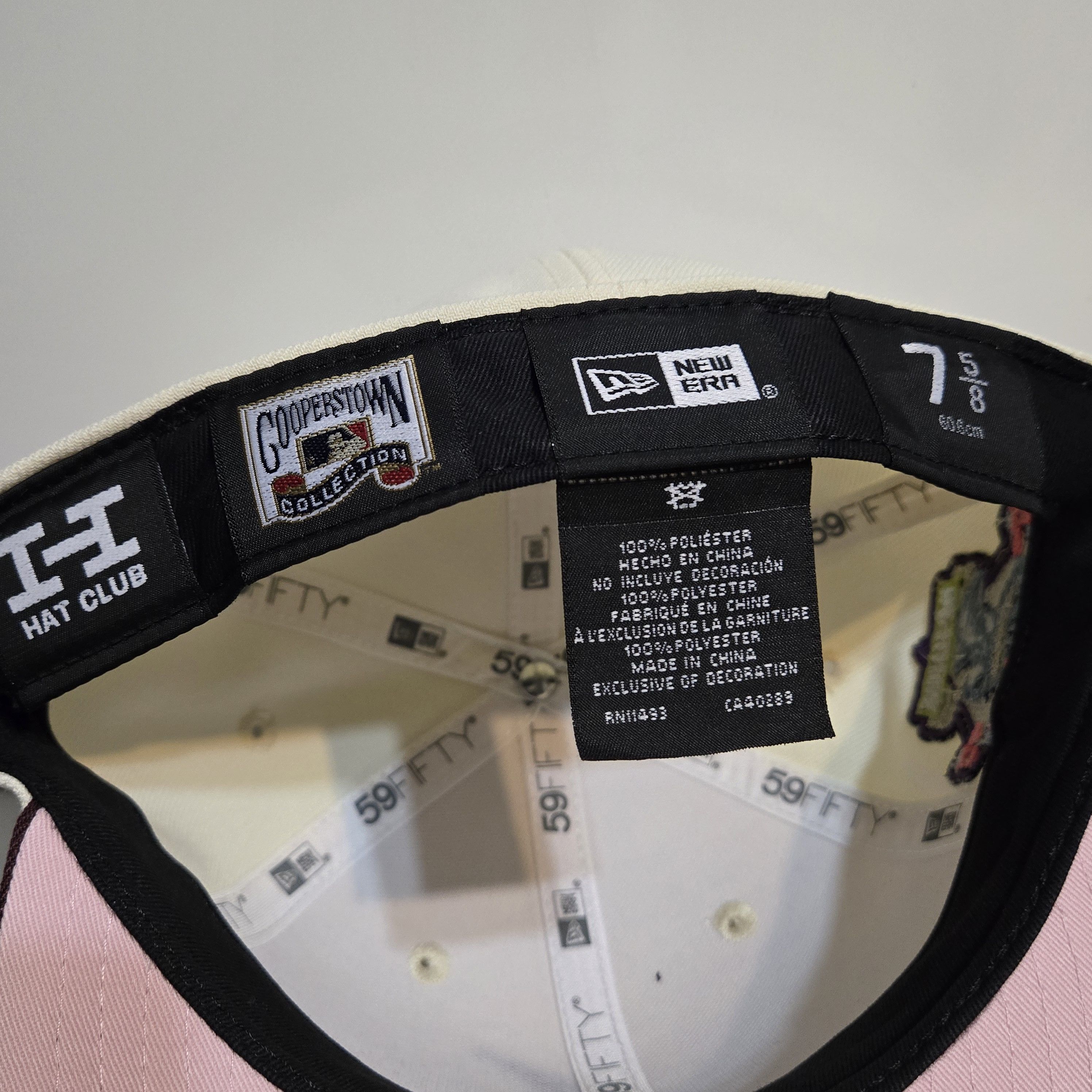 New Era 7 5/8 Cleveland Indians Iyo Sky Hat Club New Era Fitted Hat Size ONE SIZE - 4 Thumbnail