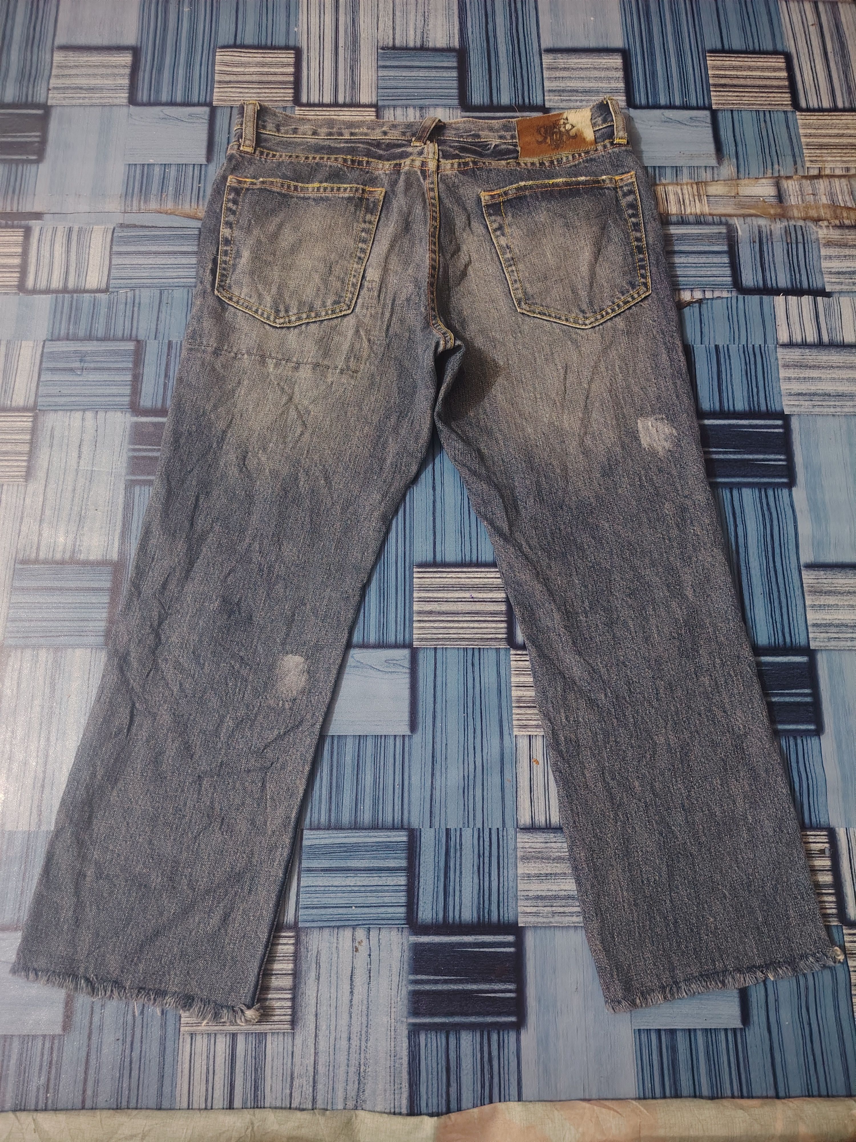 PPFM Japanese PPFM Distressed Jeans Size US 31 - 14 Thumbnail