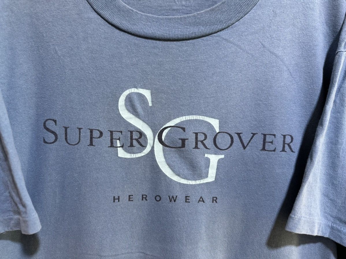 Cartoon Network Vintage 90s Sesame Street Super Grover Faded Tee Size US XL / EU 56 / 4 - 3 Thumbnail