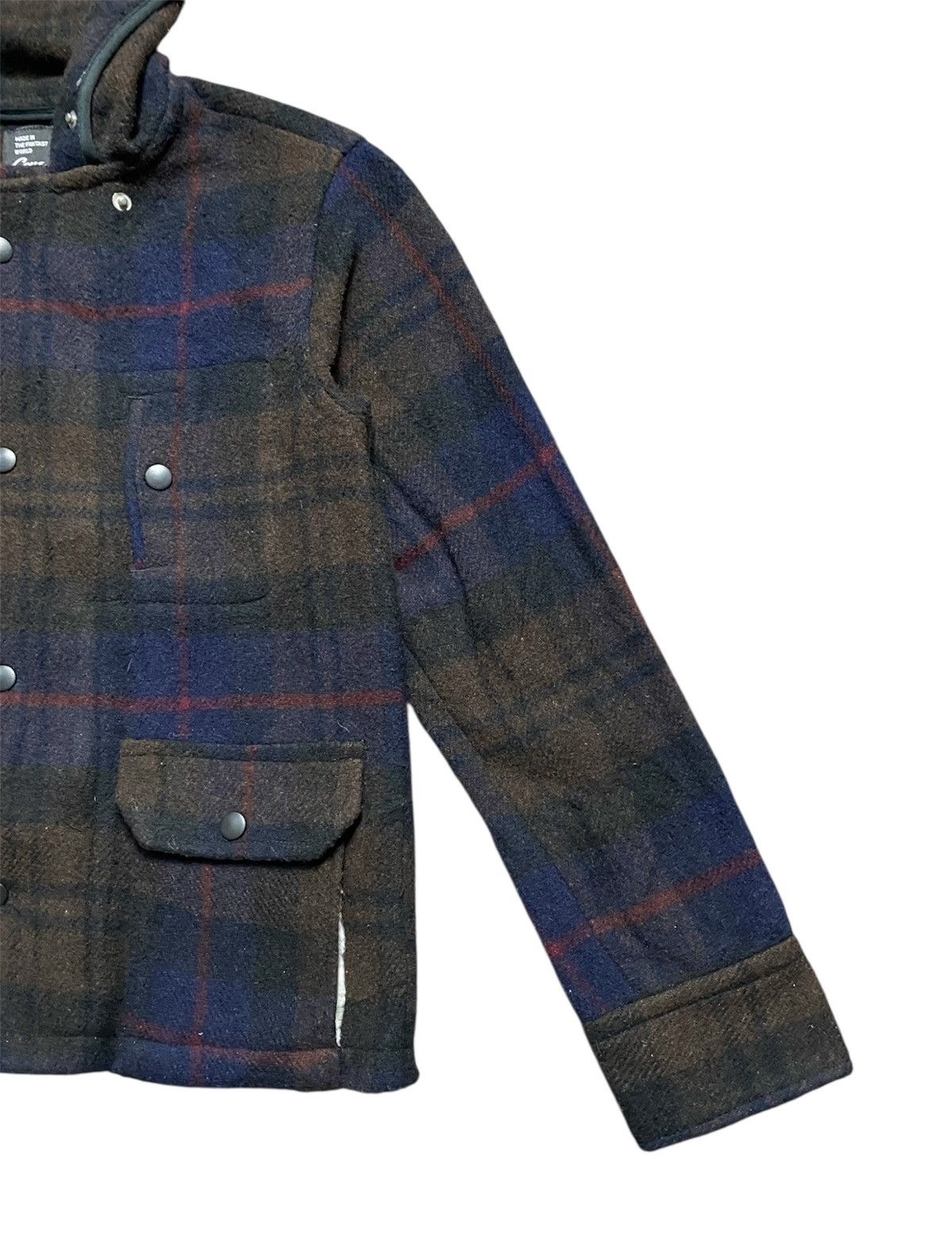 Japanese Brand Drug Store Wool Tartan Hooded Jacket Size US S / EU 44-46 / 1 - 3 Thumbnail
