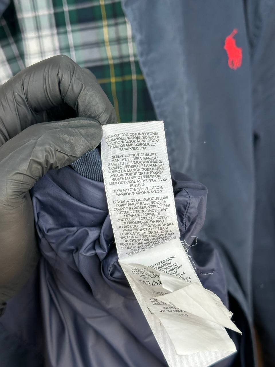 Polo Ralph Lauren Polo Ralph Lauren English Plaid Lined Trench Coat Navy Size US L / EU 52-54 / 3 - 20 Thumbnail