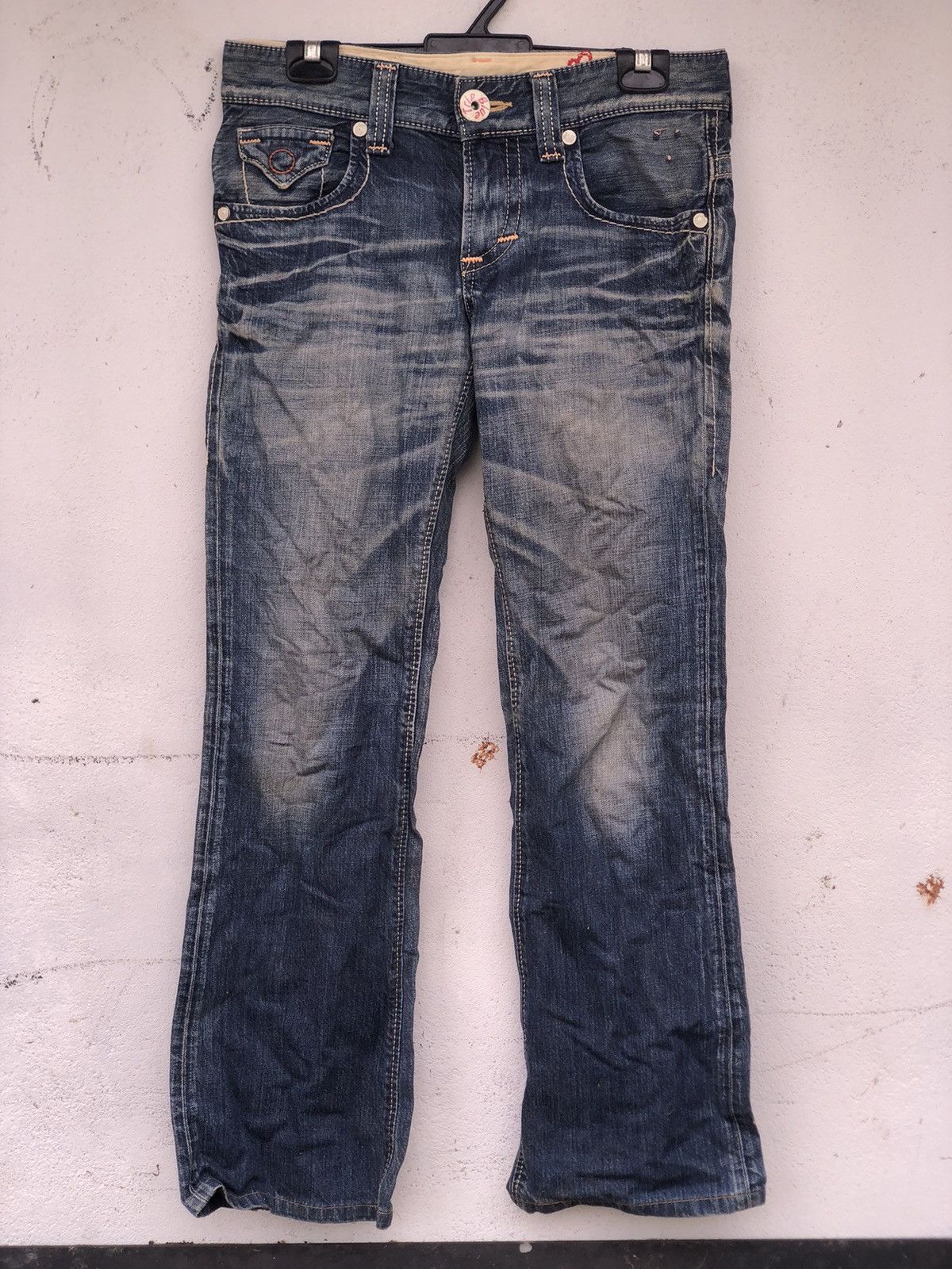 Edwin × Japanese Brand 🔥EDWIN BLUE TRIP BOOTCUT DENIM JEANS Size US 31 - 1 Thumbnail