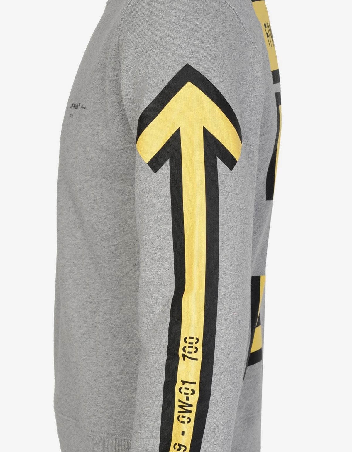 Off-White Off-White Grey Arrows Print Sweatshirt Size US XXL / EU 58 / 5 - 3 Thumbnail