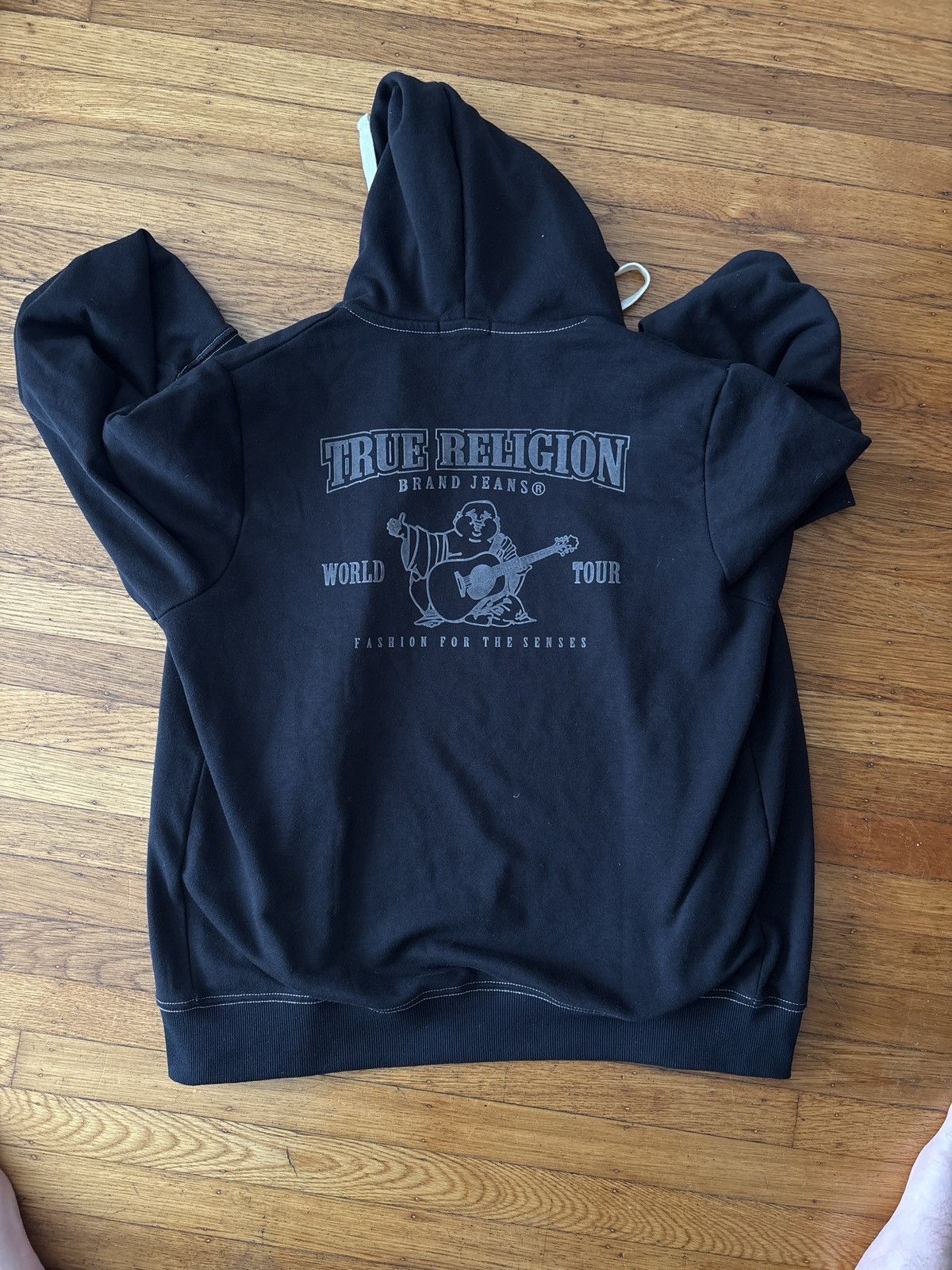 True Religion True religion flocked BIG T hoodie Size US XL / EU 56 / 4 - 1 Thumbnail