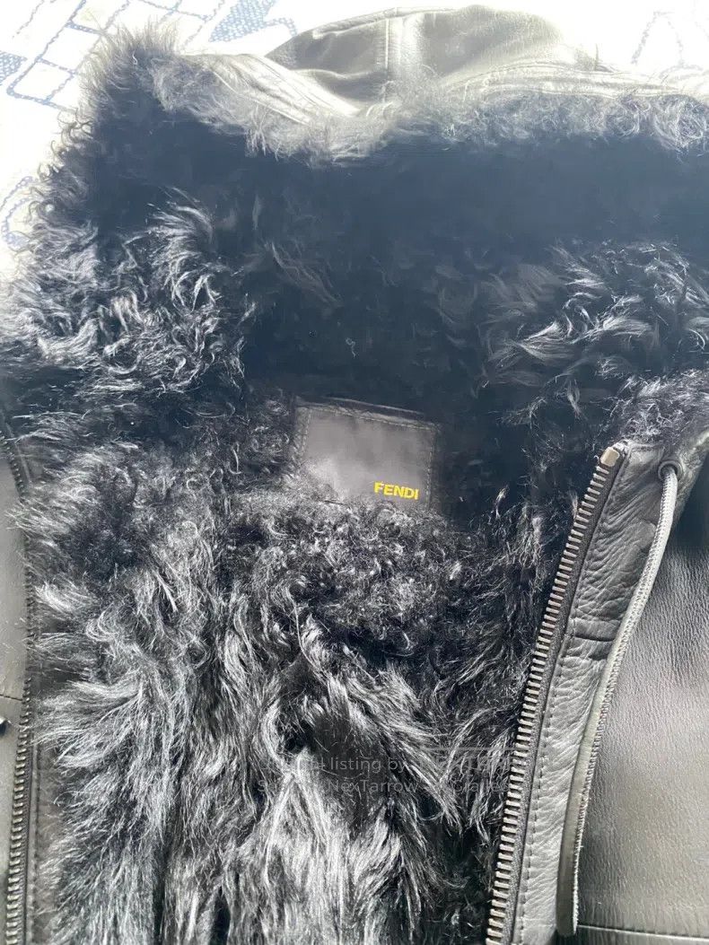 Fendi Fendi Shearling Jacket, outer layer lamb leather, inner la Size US M / EU 48-50 / 2 - 5 Thumbnail