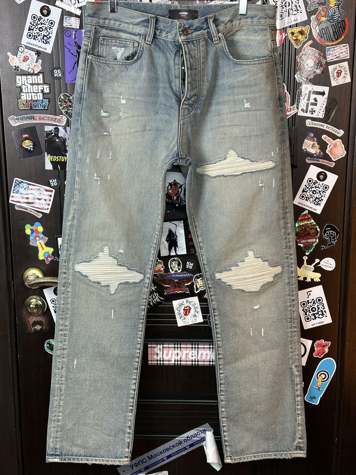 Amiri Amiri MX1 Straight Jeans Size US 31 - 2 Thumbnail