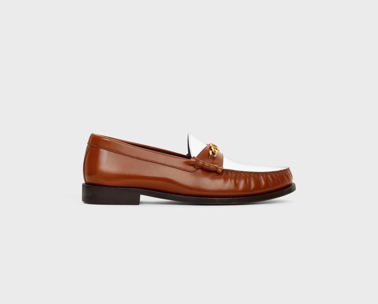Celine Luco Triomphe Chain Loafers