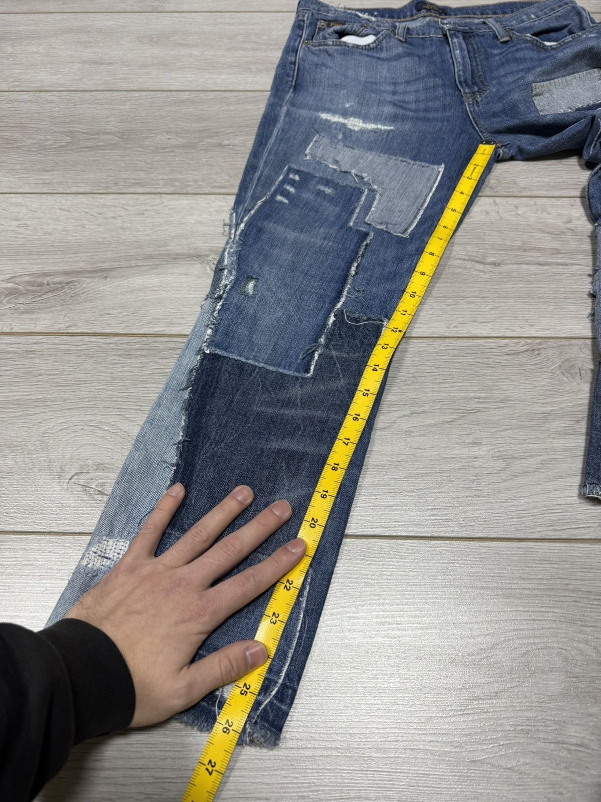 Polo Ralph Lauren POLO Ralph Lauren patchwork pieces jeans sewn pants vintage Size US 29 - 10 Thumbnail
