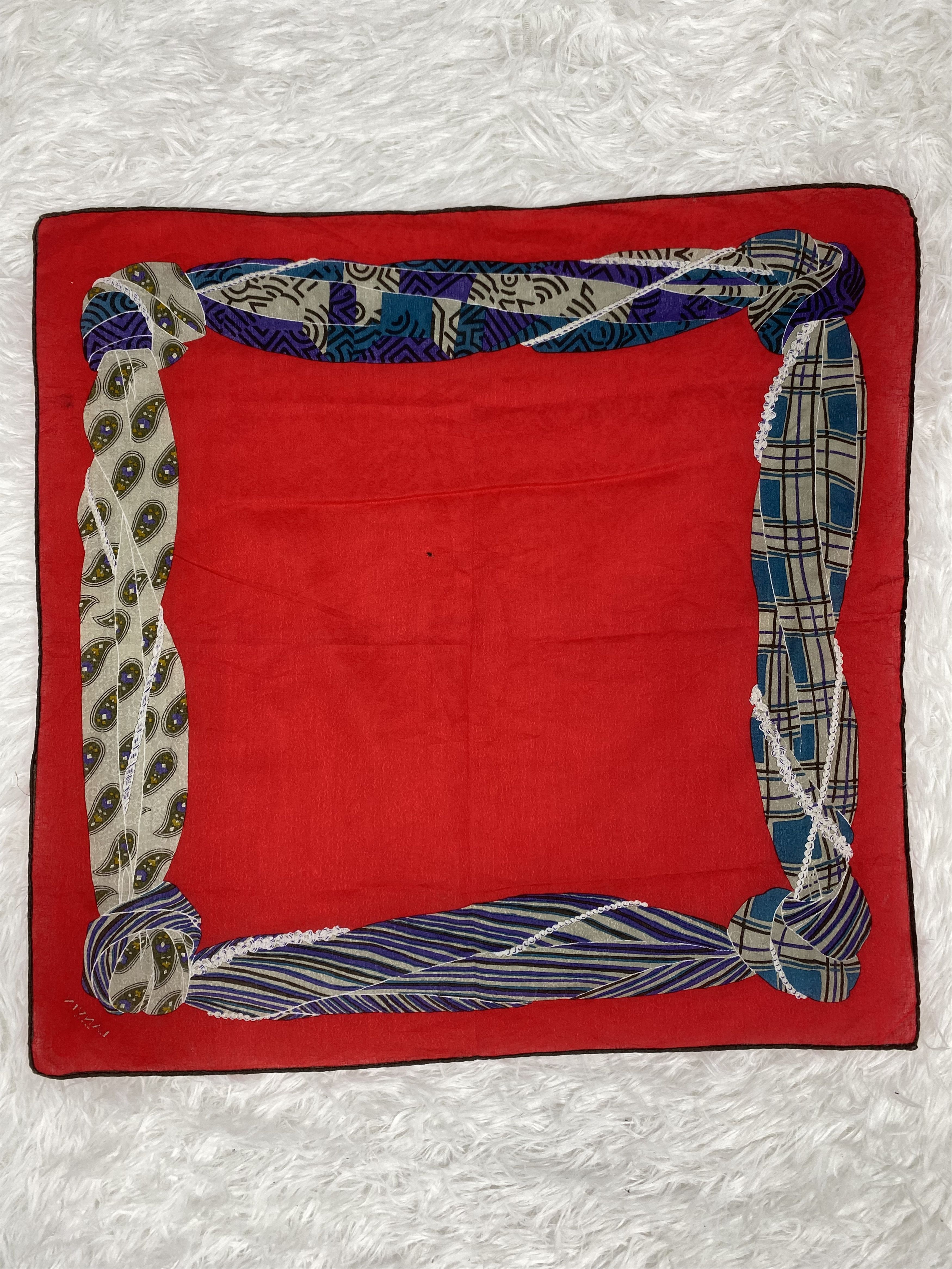 Lanvin × Vintage Vintage Lanvin Handkerchief PH0028 Size ONE SIZE - 4 Thumbnail
