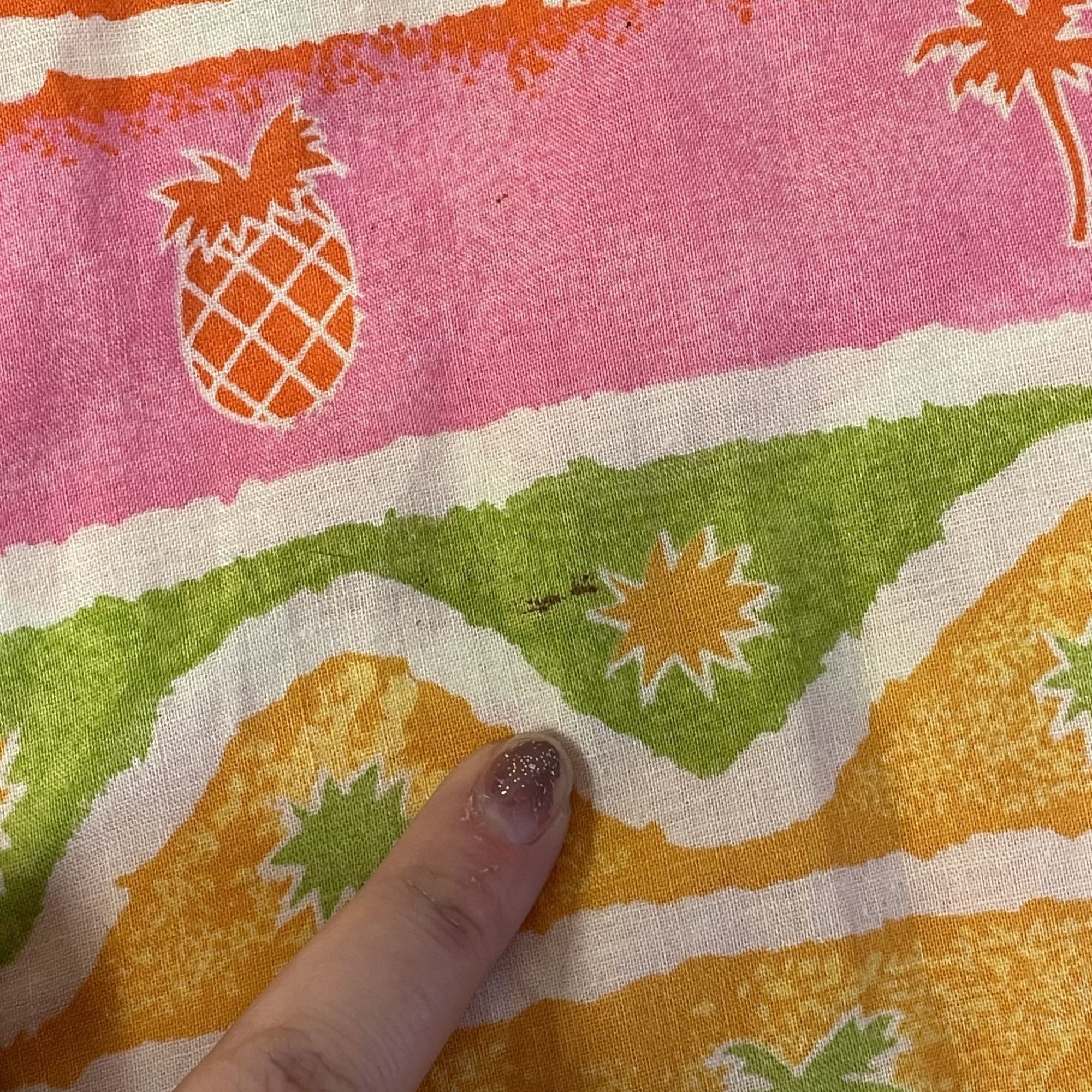 Other Vtg HEET NEON Pink Orange PINEAPPLES Loop Collar Shirt Size US L / EU 52-54 / 3 - 10 Thumbnail