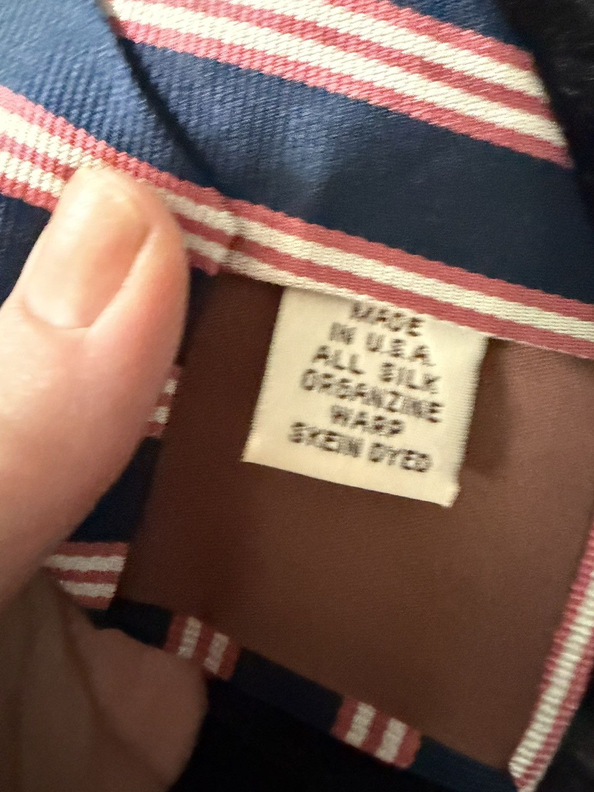 Bert Pulitzer VTG Bert Pulitzer Foley’s Striped Silk Neck Tie Size ONE SIZE - 4 Thumbnail