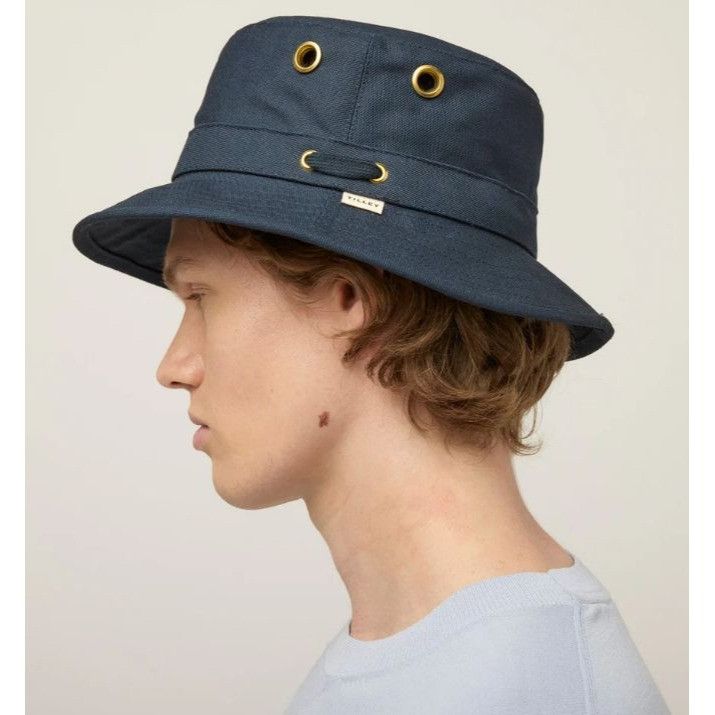 Tilley New Tilley T1 Iconic Bucket Hat Medium 7 1/4 New Navy Unisex Size ONE SIZE - 3 Thumbnail