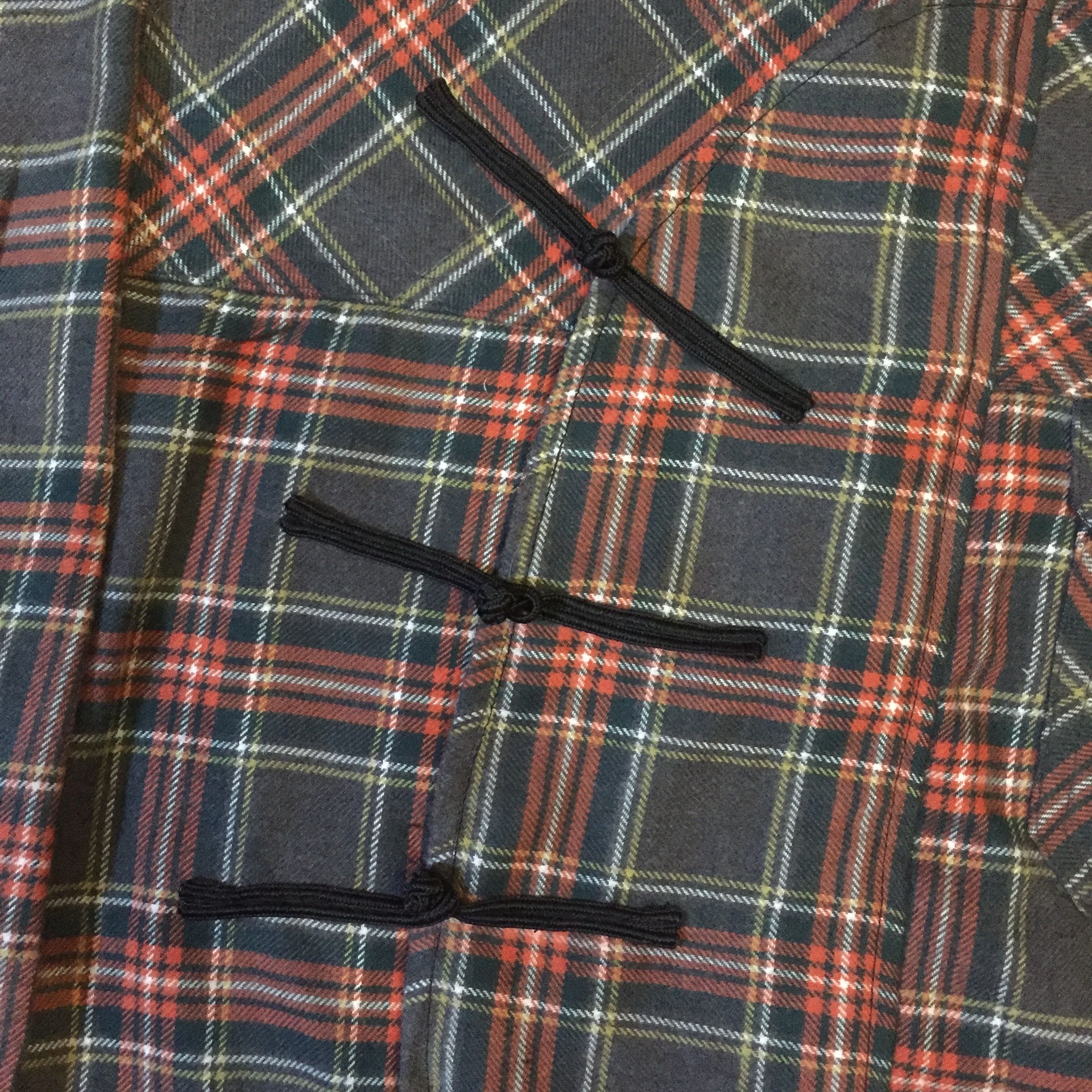 Handmade Caribbean Joe Chinese Cheongsam Boxy Shirt Flannel Reworked Size M / US 6-8 / IT 42-44 - 2 Thumbnail