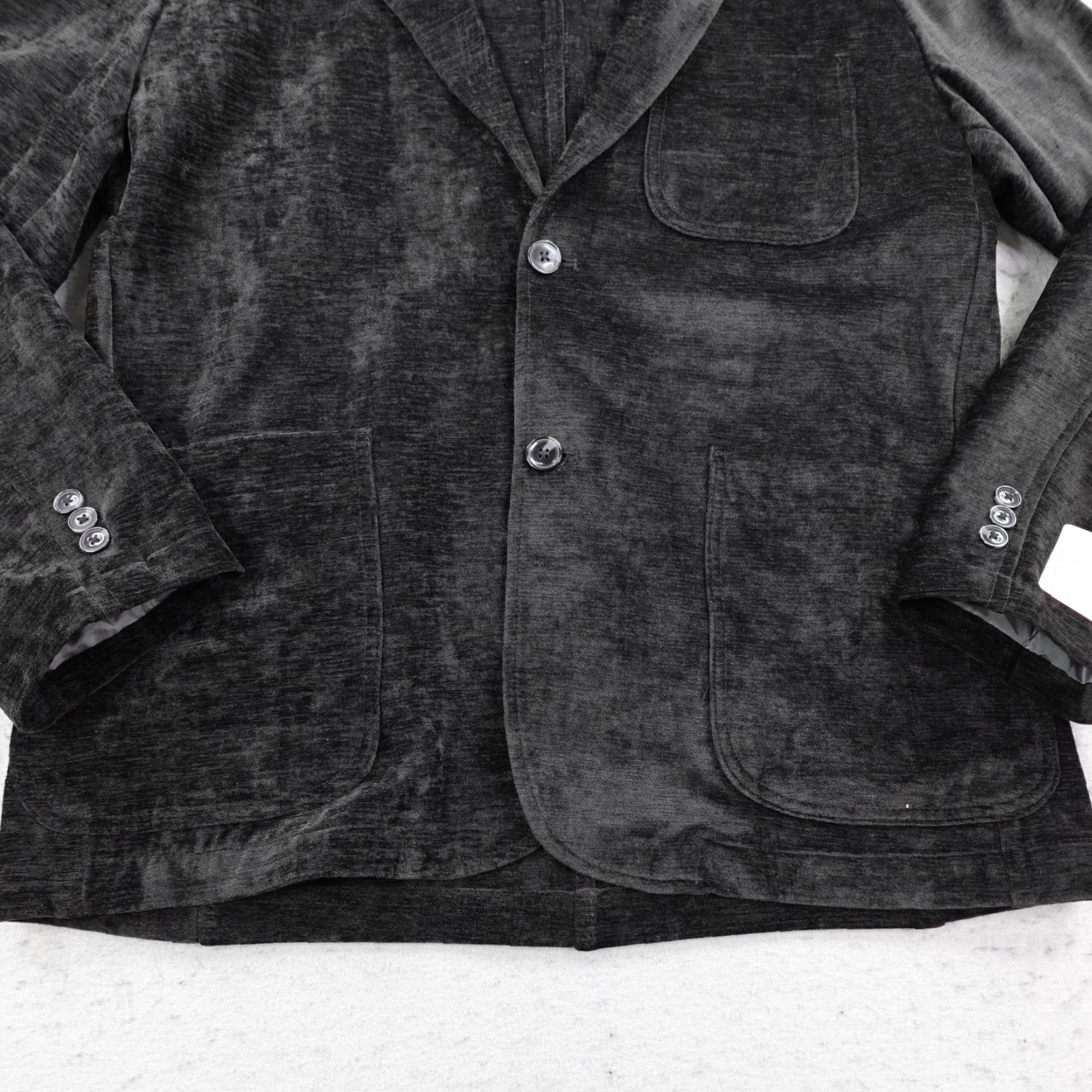 Joseph Abboud Joseph Abboud Blazer Mens Large Black Velvet Two Button Sport Coat NEW Size 42R - 3 Thumbnail