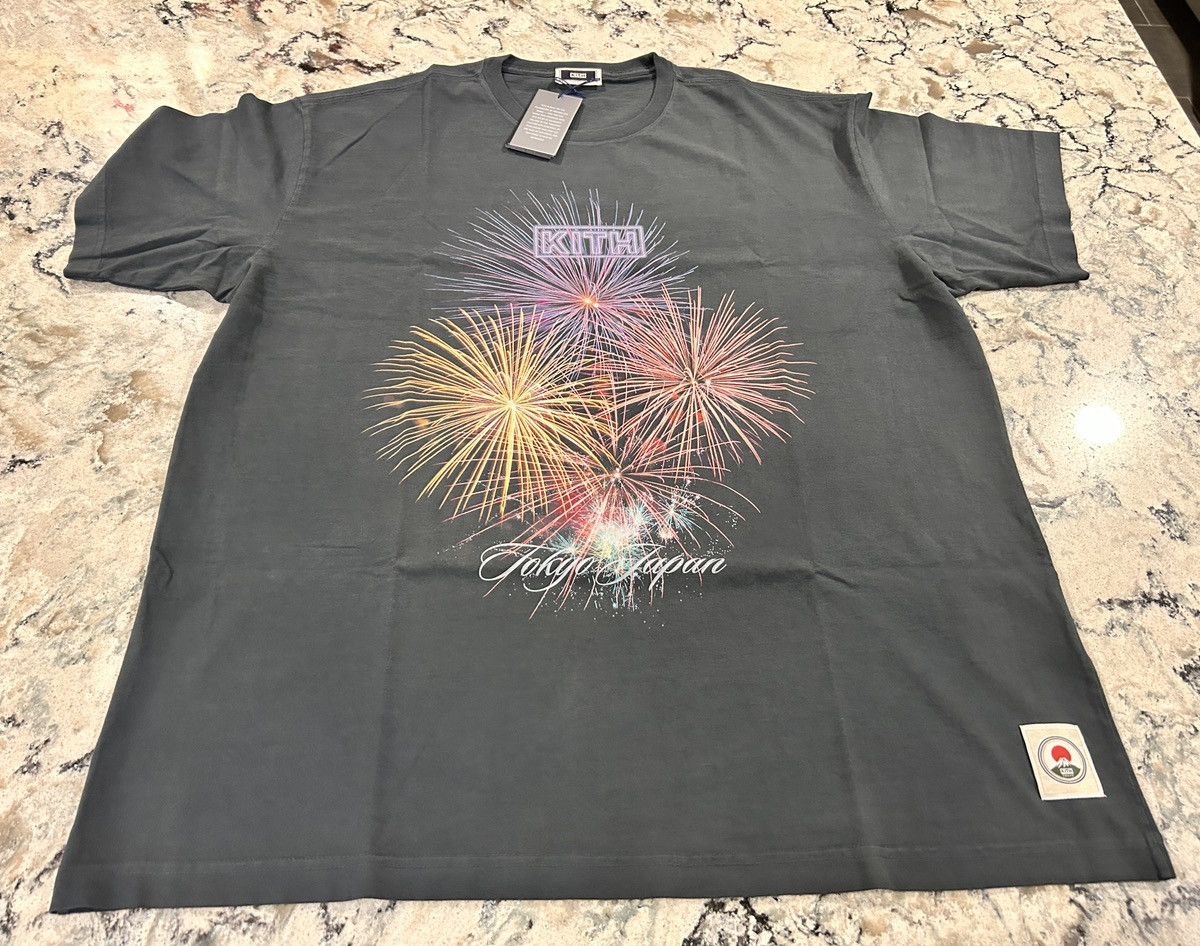 Kith Kith Tokyo Japan Fireworks T-shirt XL new | Grailed