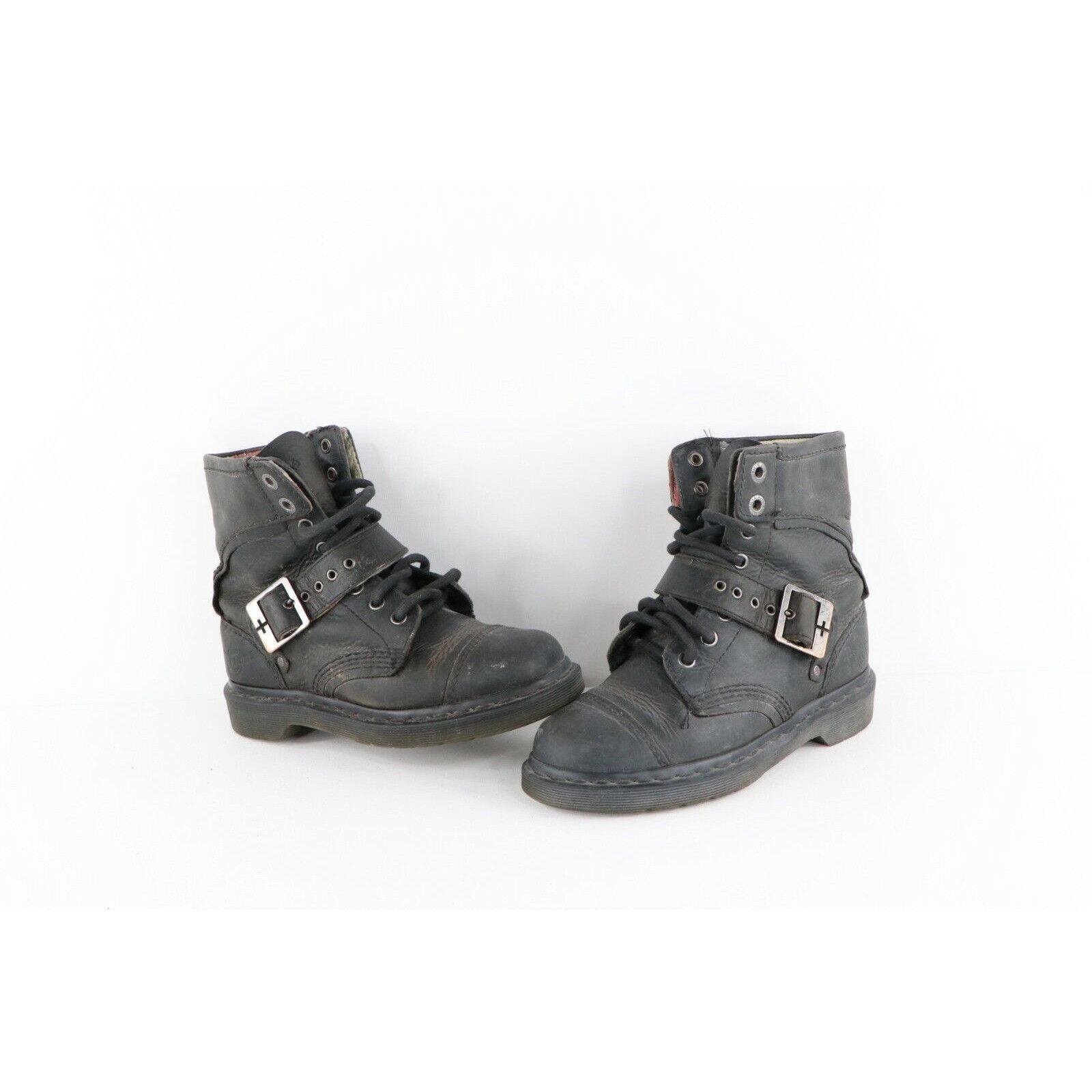 Dr. Martens × Vintage Vintage Dr Martens Distressed Triumph 8 Eyelet Leather Boots Size US 6 / IT 36 - 1 Thumbnail