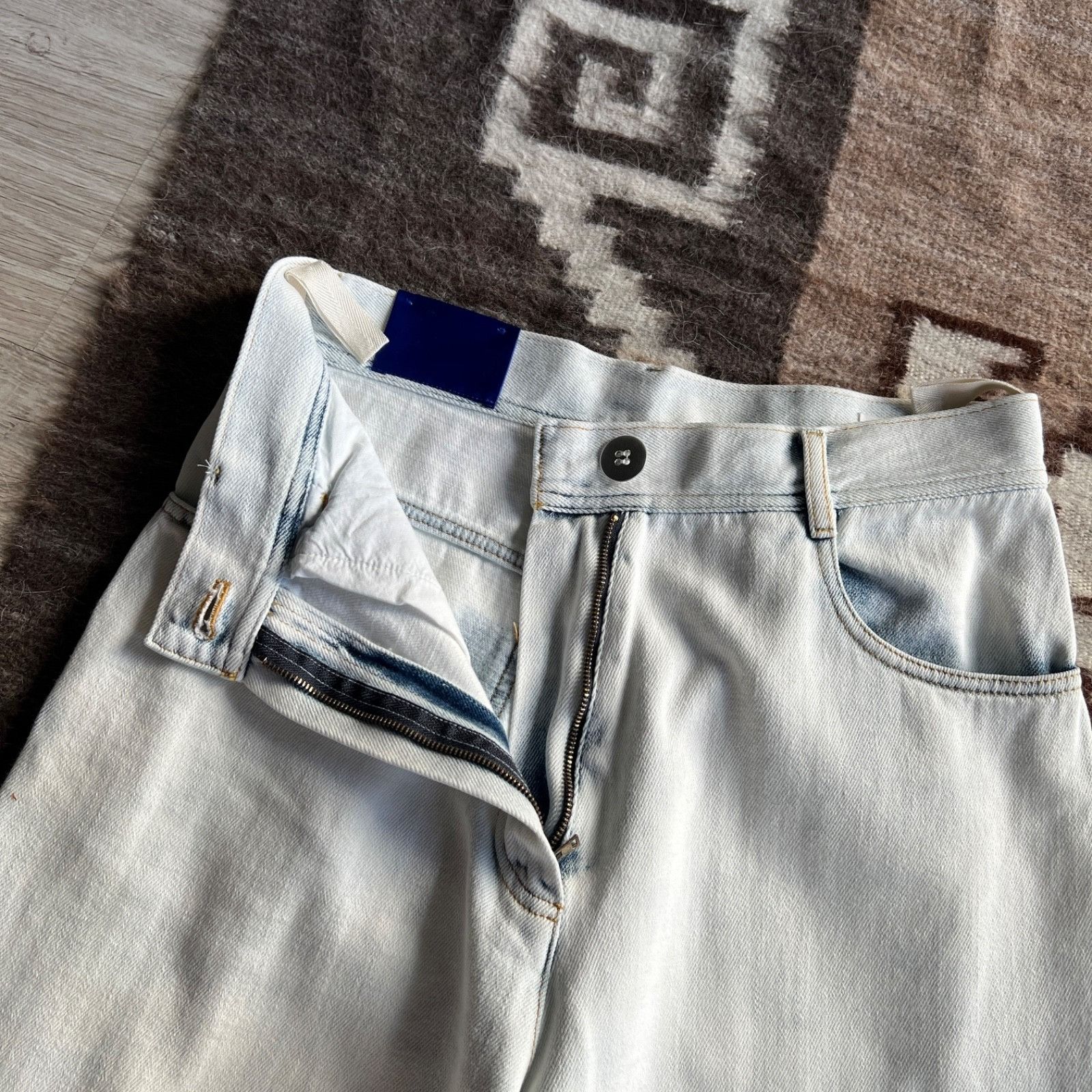 forte_forte Forte Forte Denim Set Jacket Wide Leg Pants Indigo Patch Wom Size L / US 10 / IT 46 - 8 Thumbnail